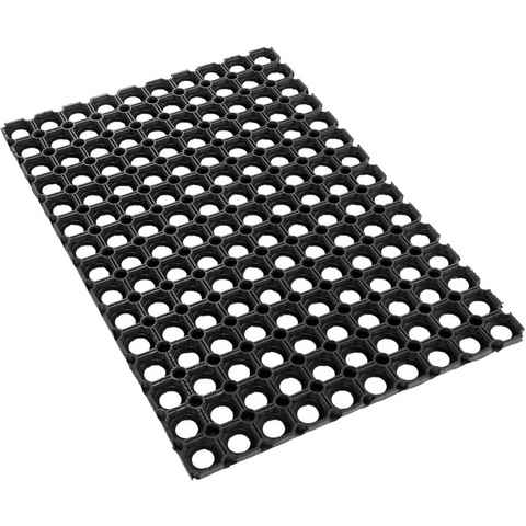 Fußmatte Gummi Ringmatte, Andiamo, rechteckig, Höhe: 15 mm, Schmutzfangmatte, In- und Outdoor geeignet, besonders robust