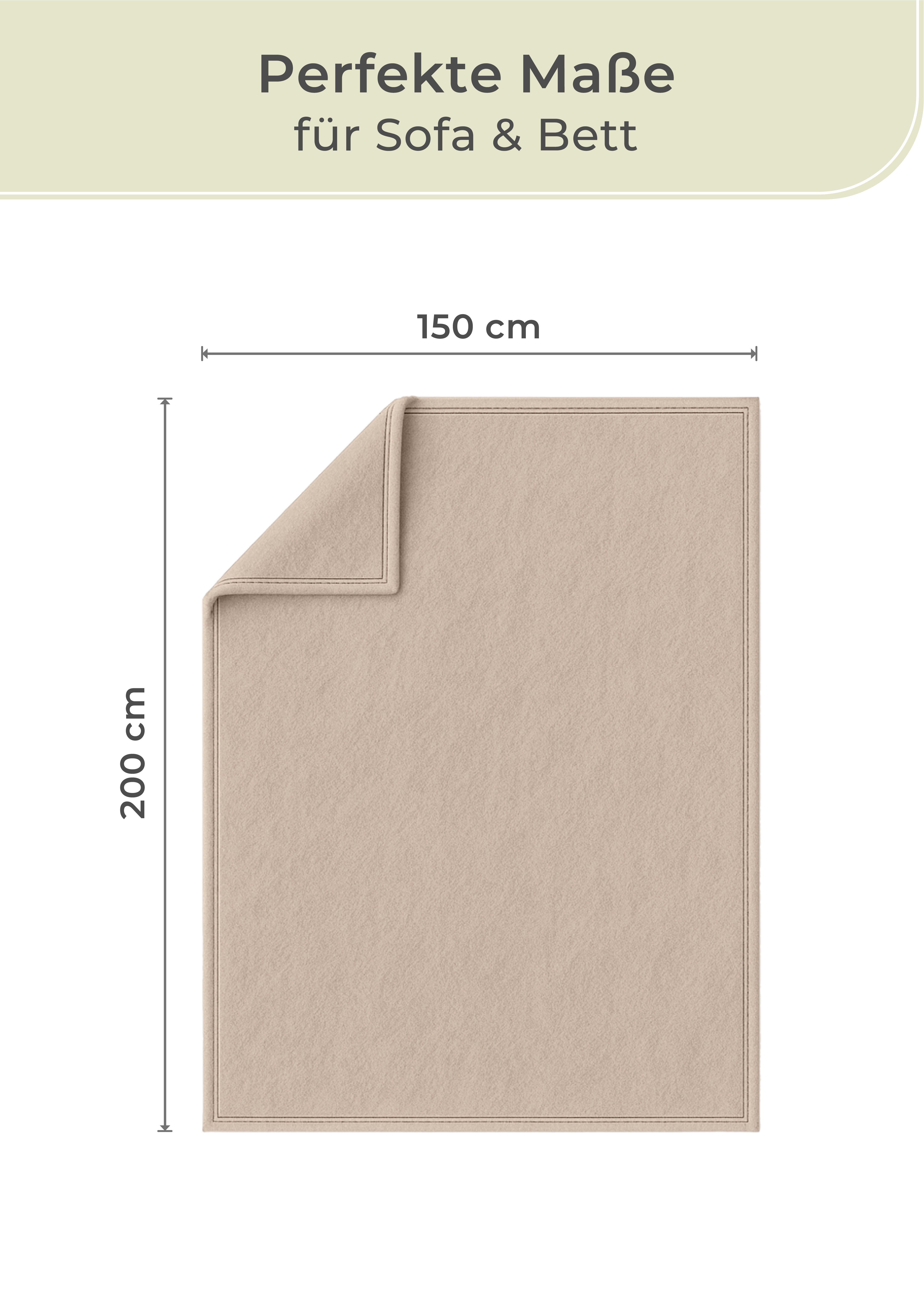 Wohndecke Wohndecke aus Baumwolle - Kuscheldecke, Baumwolldecke -, Laynenburg, Decke als Sofa-decke, Couchdecke, Wolldecke aus Baumwollmix – Bild 3 von 5
