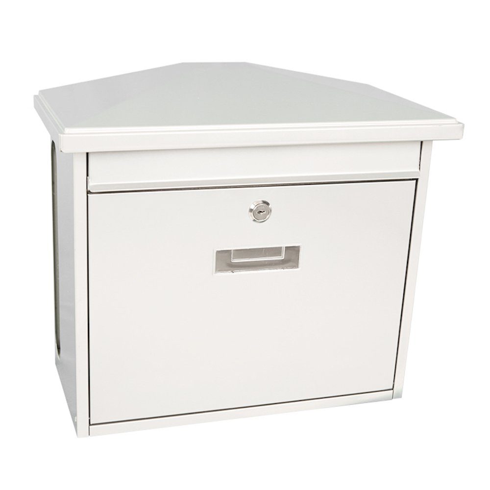 PROREGAL® Wandbriefkasten Wandbriefkasten Zamoran mit Namensschild, Anthrazit