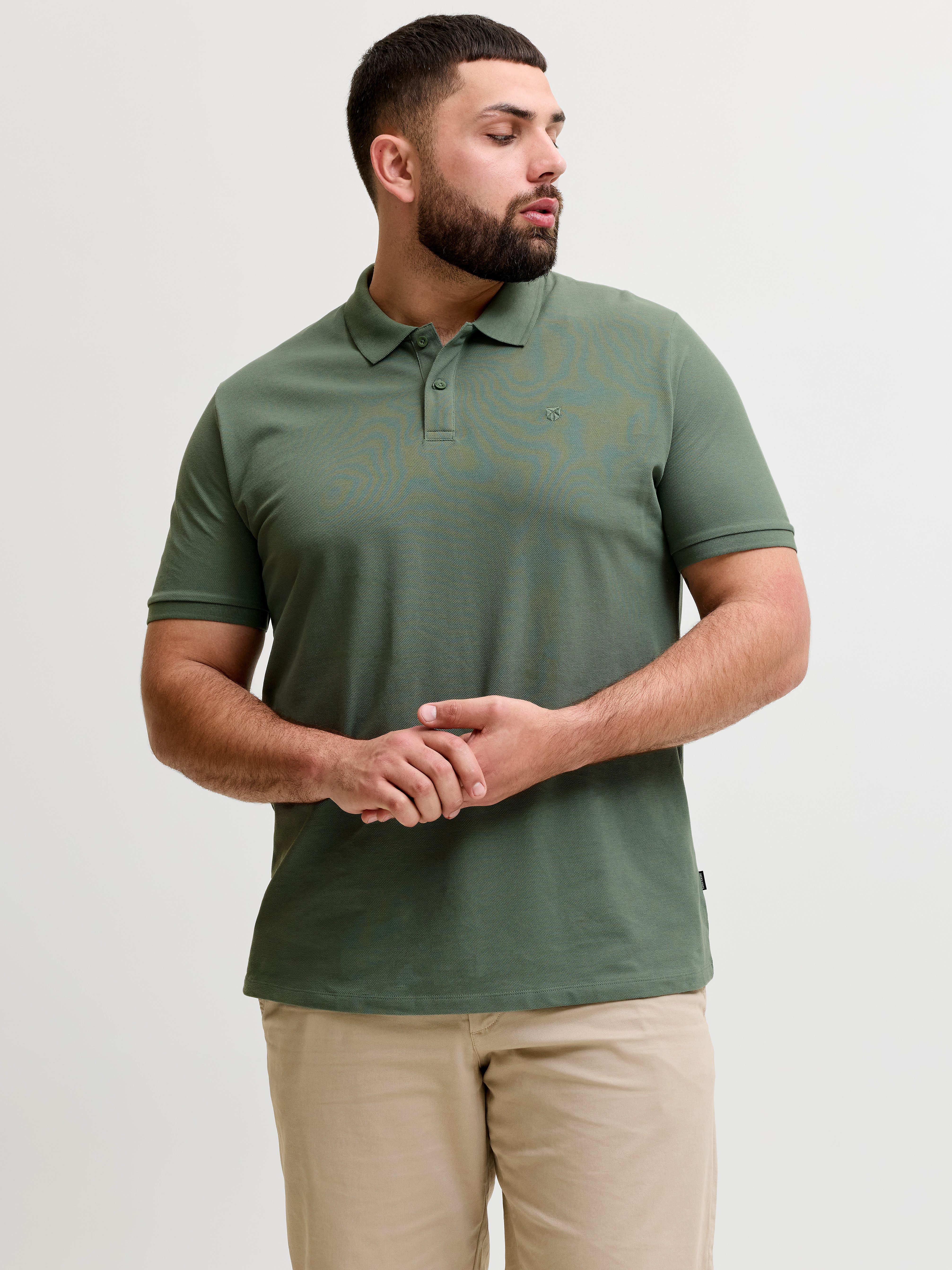 Jack & Jones PlusSize Poloshirt JPRBLAWESTON SS POLO PLS mit Stickerei