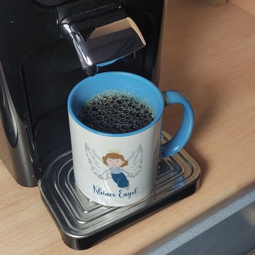 speecheese Tasse Kleiner Engel Kaffeebecher in hellblau mit niedlichem Schutzengel