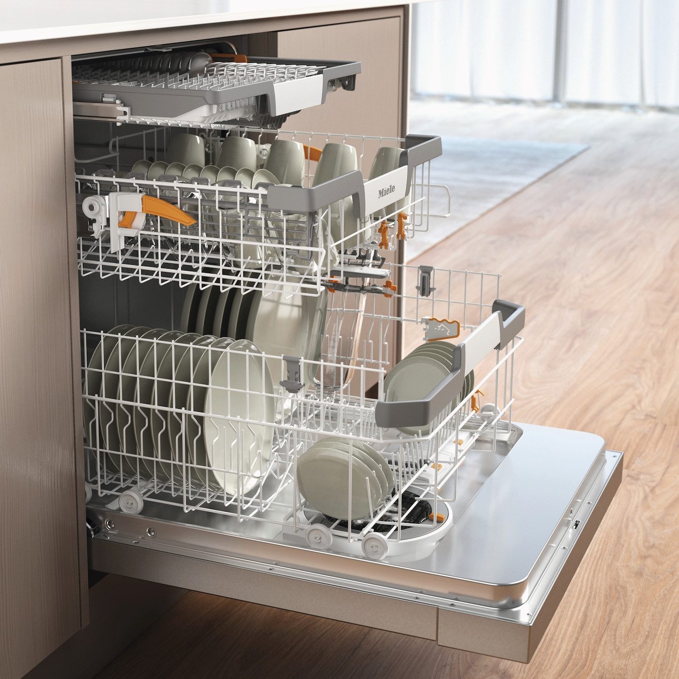 Miele Unterbaugeschirrspüler G 7130 SCU AutoDos, 14 Maßgedecke