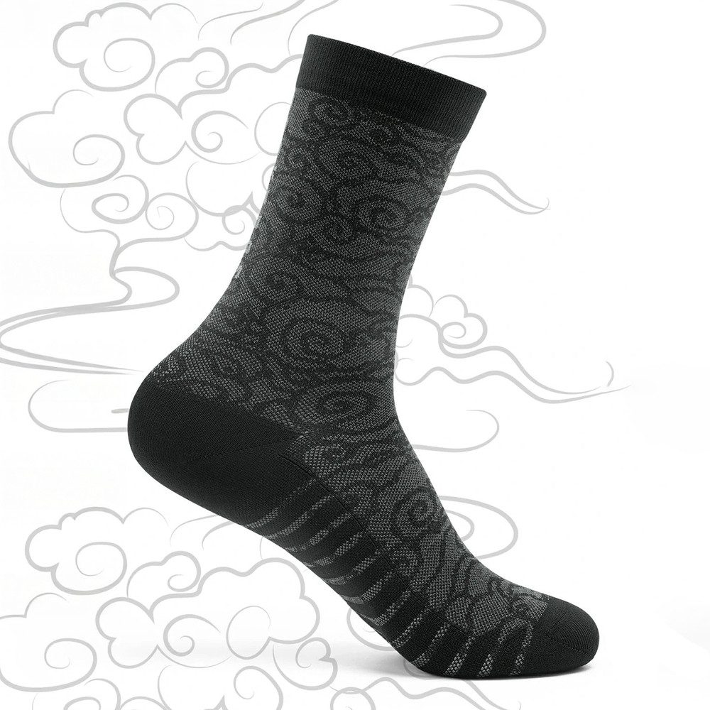 ROCKBROS Sportsocken Radsocken Fahrradsocken Funktionssocken (Spar-Set, 1-Paar, 36-38) atmungsaktiv, verstärkte Ferse, rutschfeste Sohle