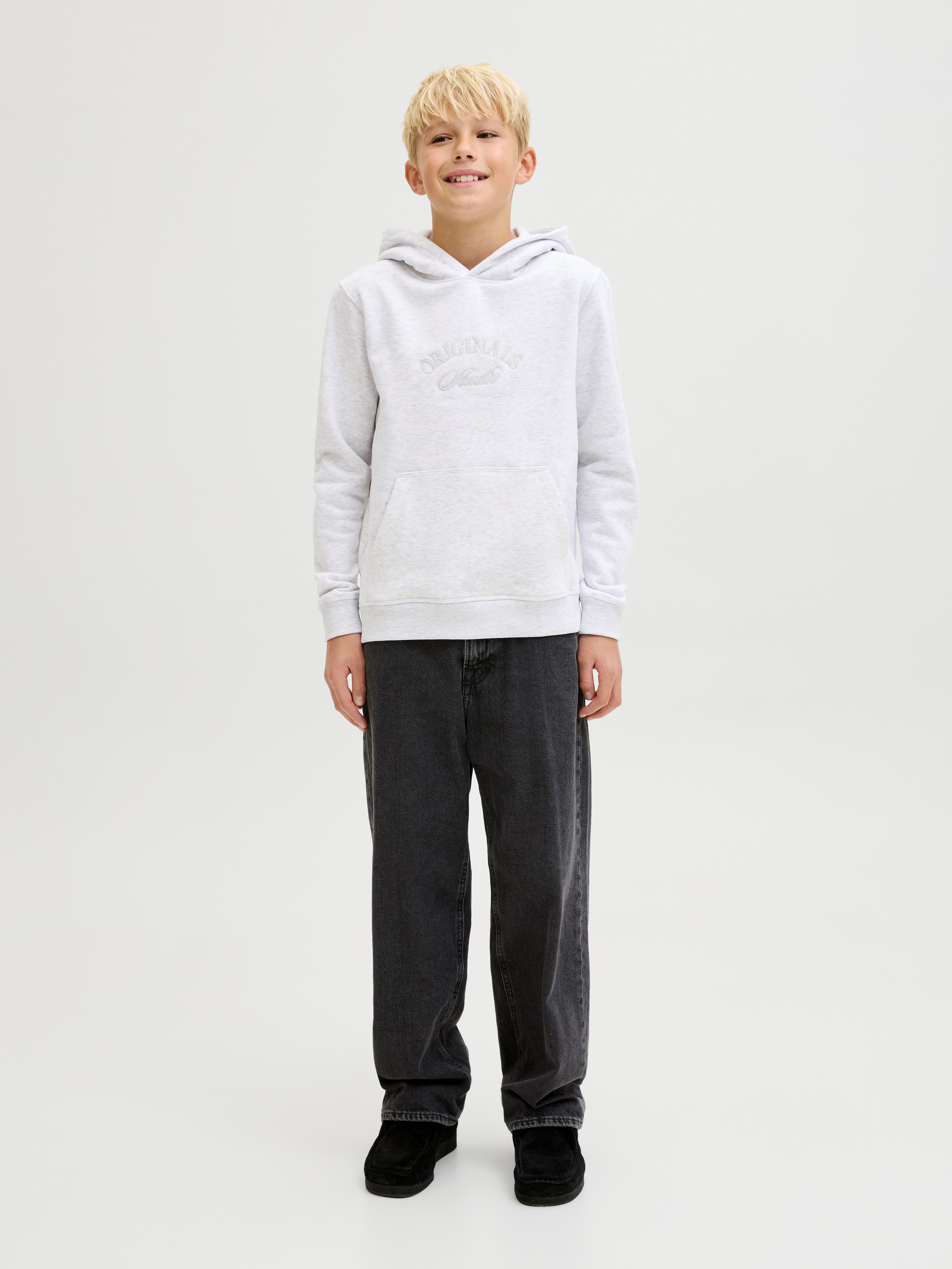 Jack & Jones Junior Kapuzensweatshirt JORBLEECKER BRANDING SWEAT HOOD BF JNR – Bild 4 von 5