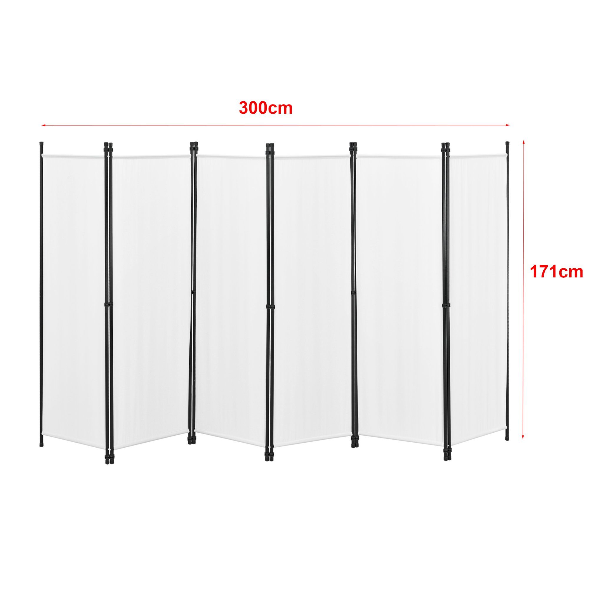 en.casa Paravent, »Huesca« Spanische Wand 6-teilig Sichtschutz 300x171cm We günstig online kaufen