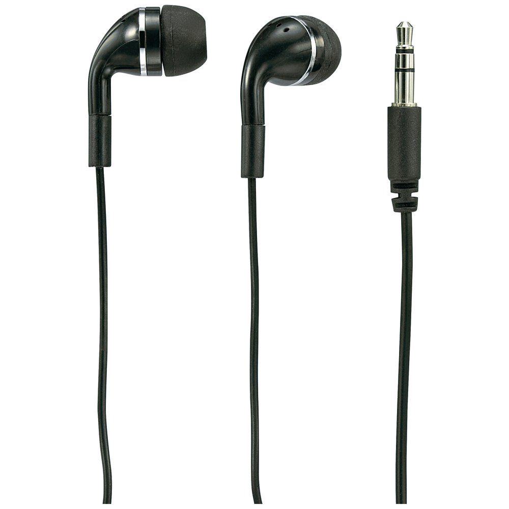 Renkforce Renkforce In Ear Kopfhörer kabelgebunden Schwarz Kopfhörer von Renkforce