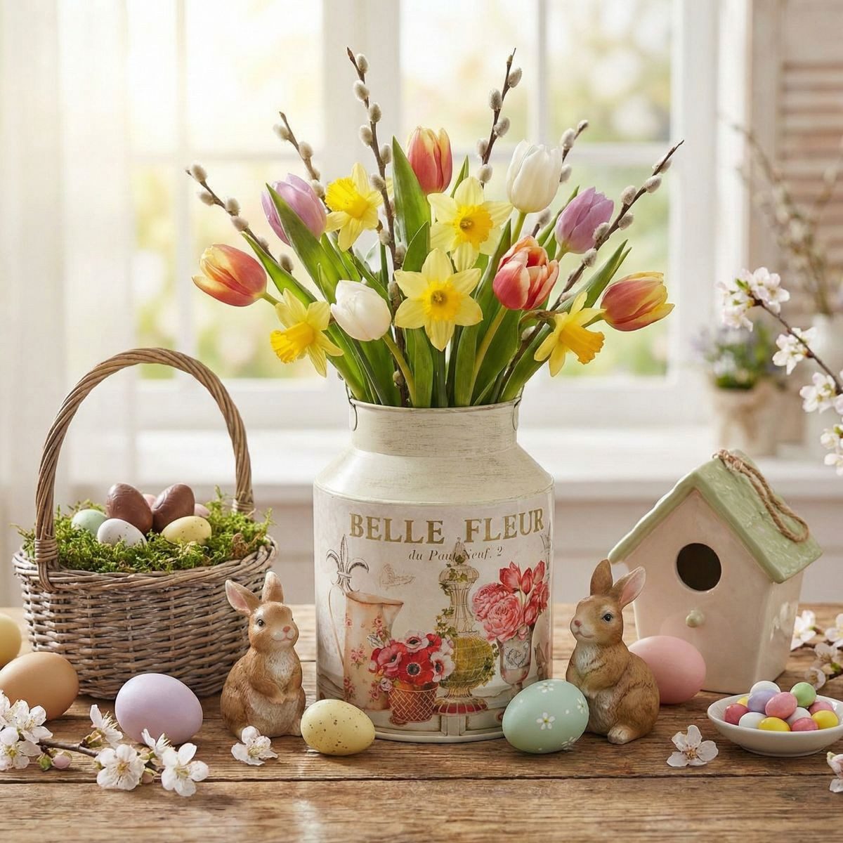 Ambiente Haus Dekovase Fleur-Milchkanne (1 St)