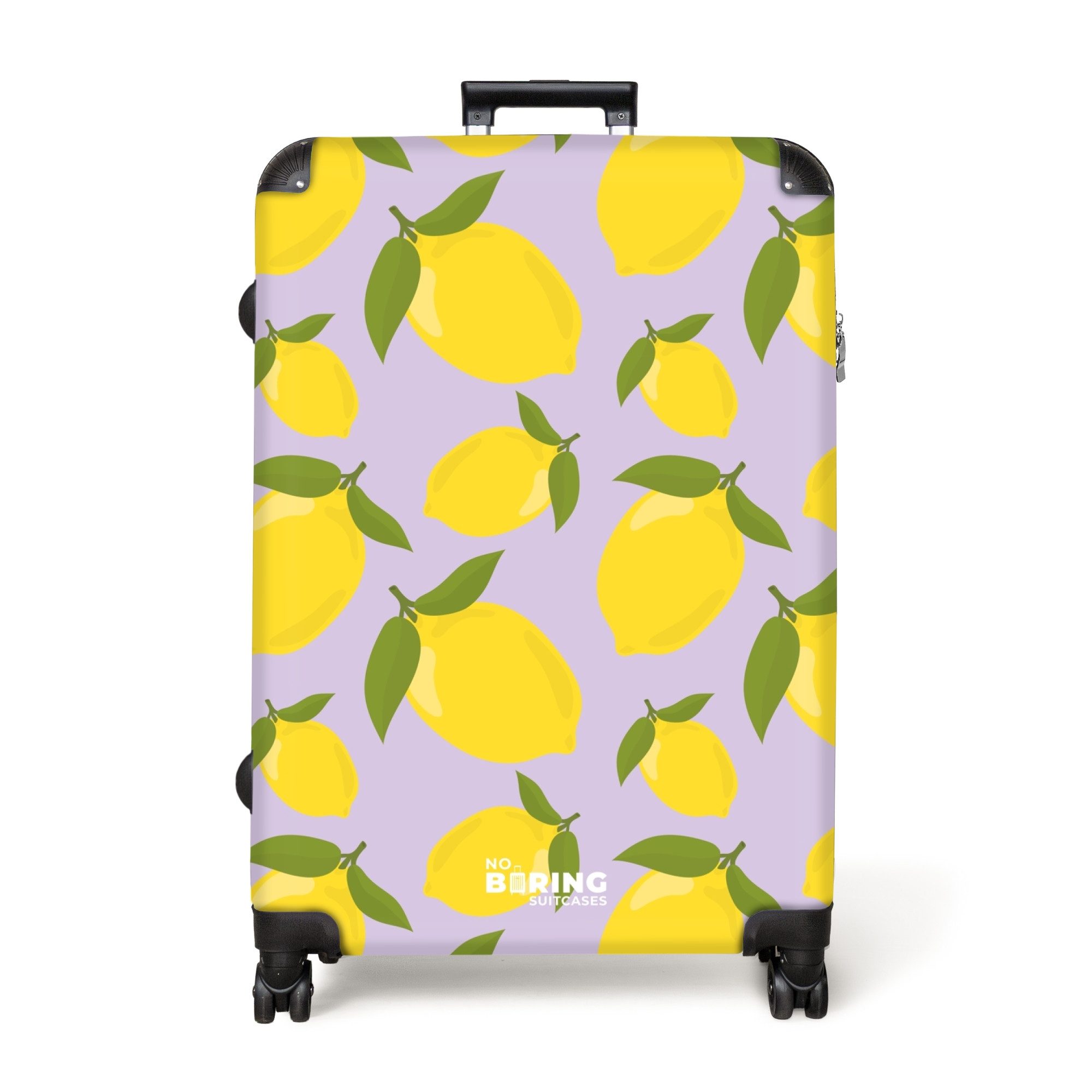 NoBoringSuitcases.com© Hartschalen-Trolley Pastellviolett mit Zitronen 77 günstig online kaufen