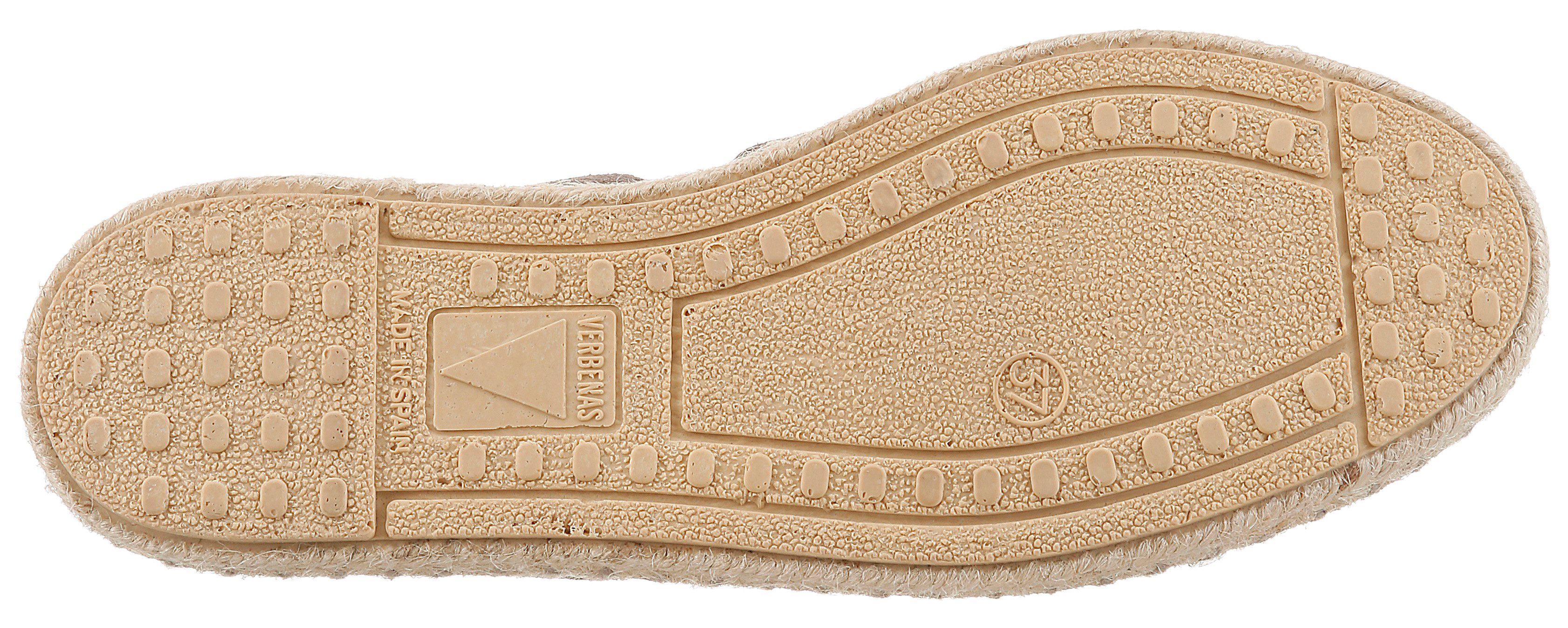 VERBENAS Espadrille Strandschuh, Sommerschuh, Loafer aus Veloursleder