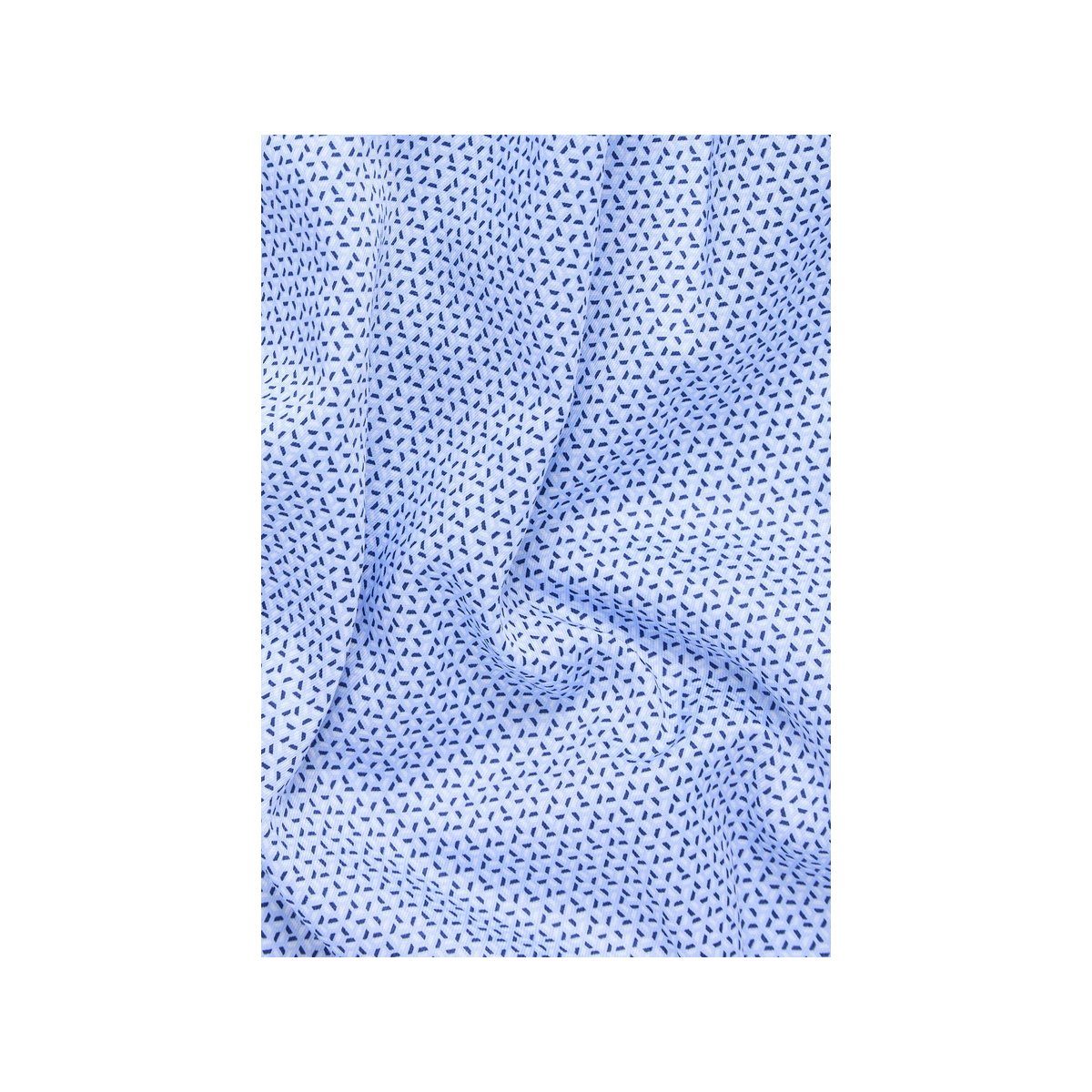 Angabe) (1-tlg., Kurzarmhemd hellblau keine blau Eterna