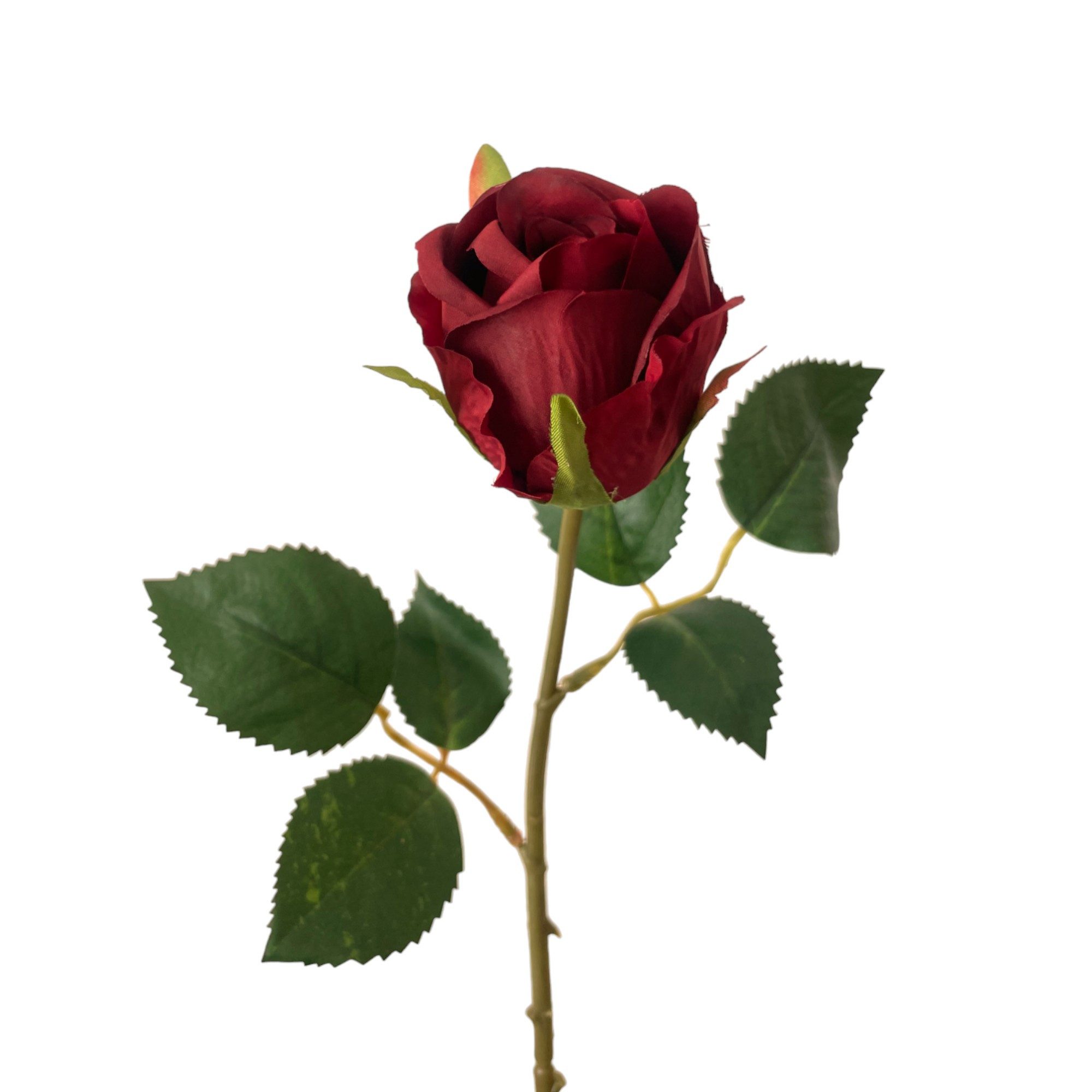 Kunstblume Kunstblume, Seidenblume, ROSE. Ca 45cm. Rose, Rosen 1 Stück. ROT, Gasper