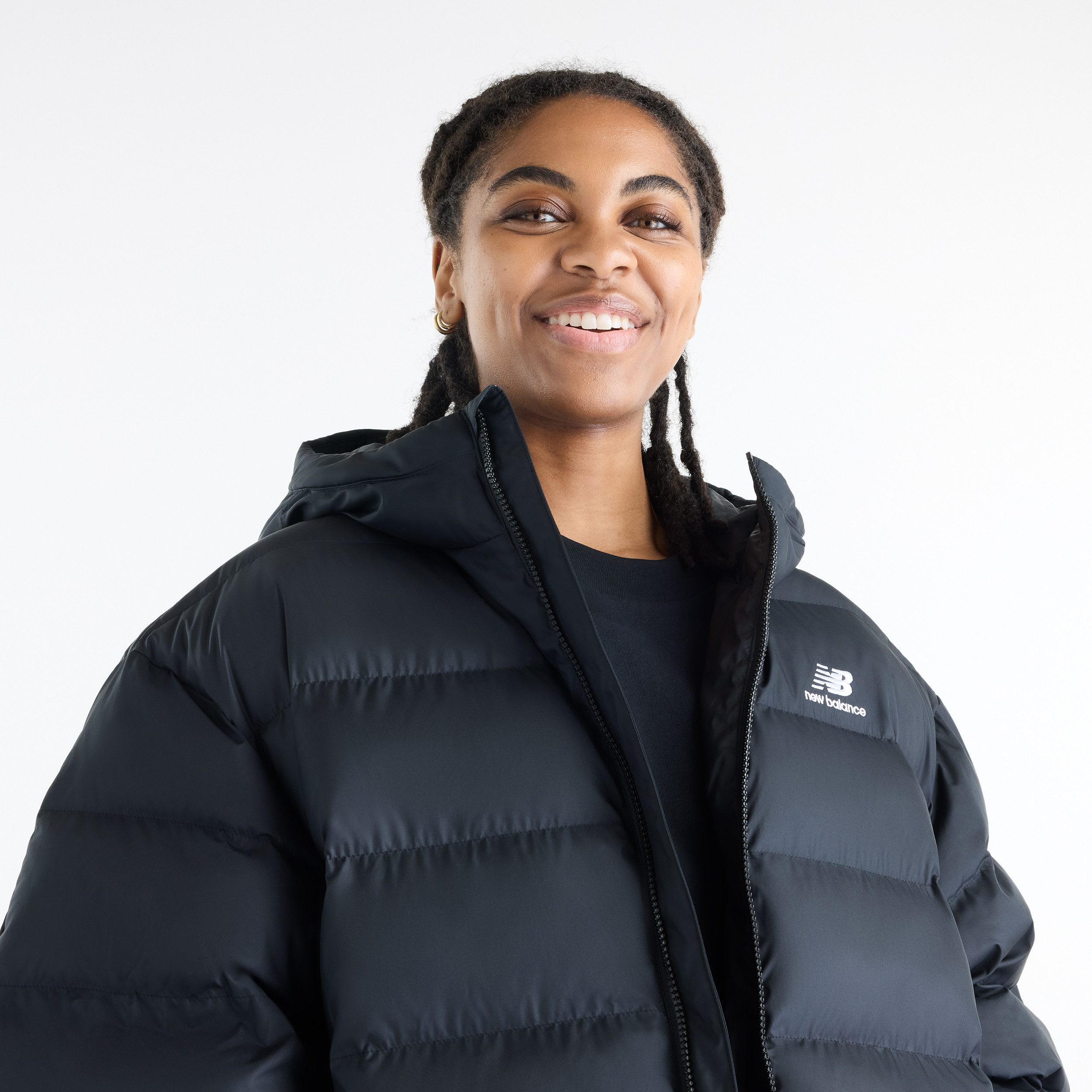 New Balance Steppjacke BOSTON LONG PUFFER JACKET sportliche Steppjacke, aus Polyester, mit verlängerte Silhouette – Bild 5 von 5