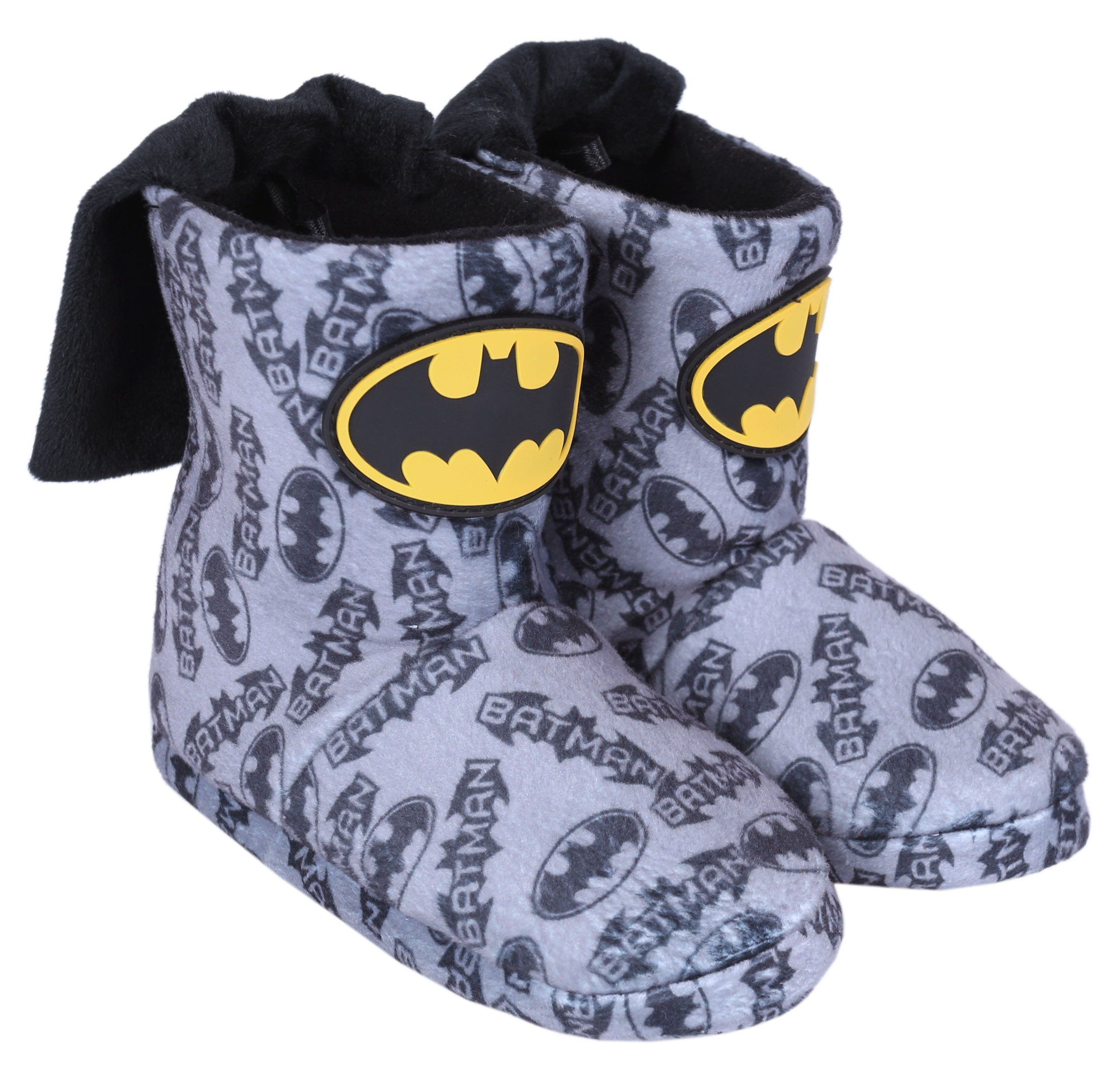 Batman Graue Hausschuhe Latschen BATMAN DC COMICS Hüttenschuhe