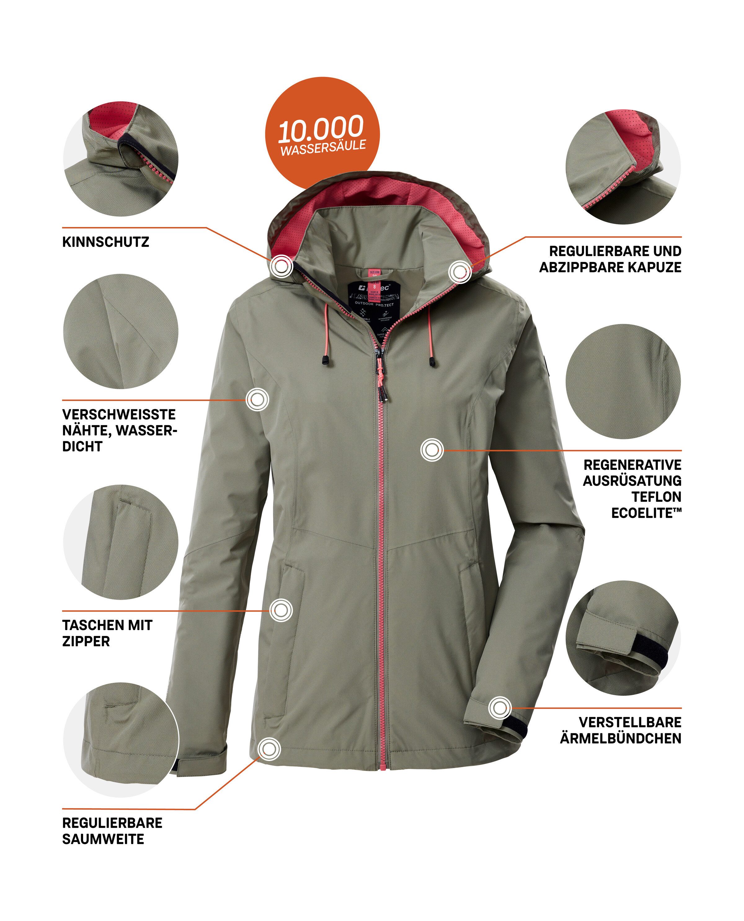 Outdoorjacke Damen Regenjacke OOKS 1