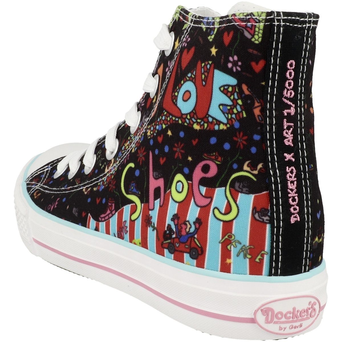 multicolor Sneaker Dockers Gerli Art Edition X 36UR211 Limited Damen by