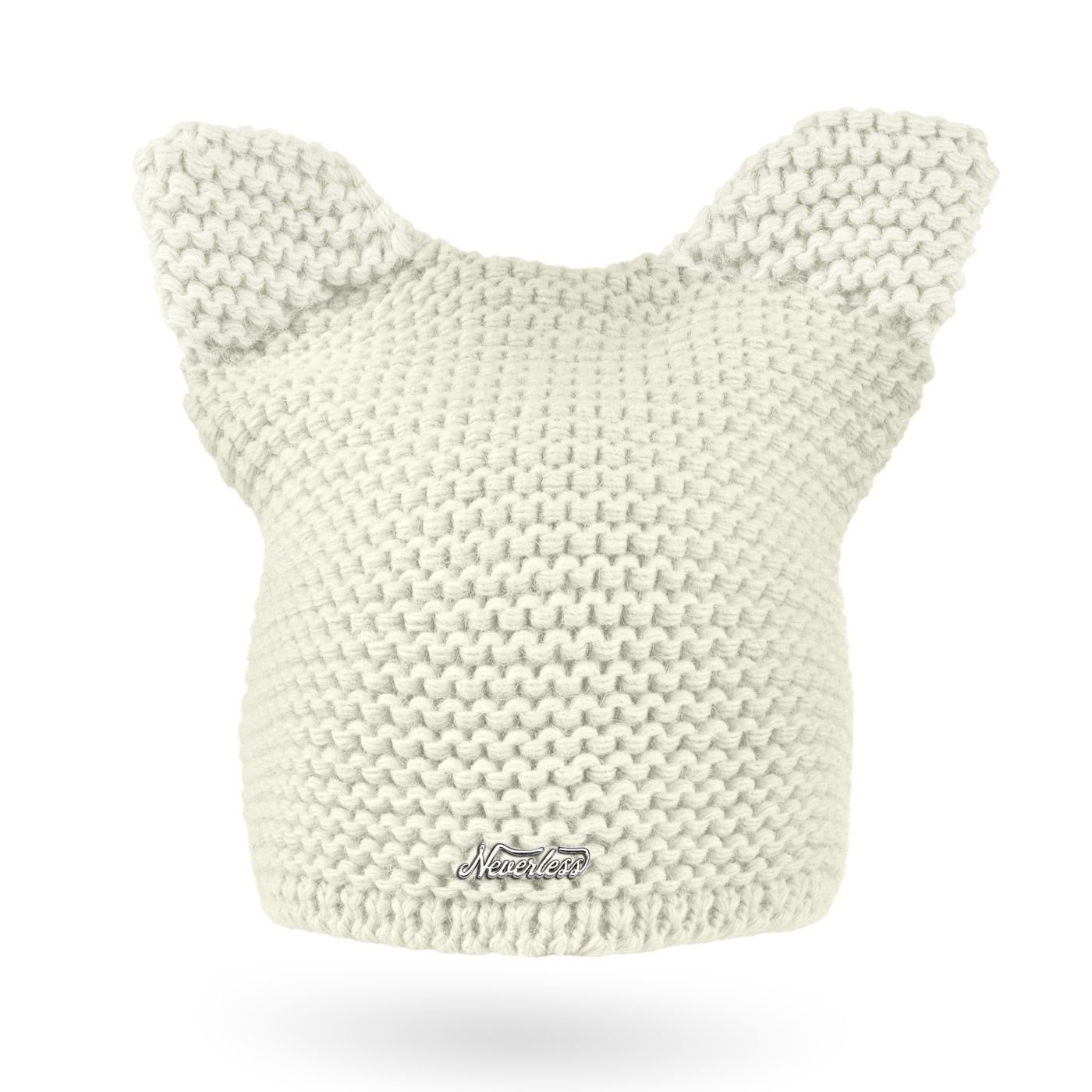 Neverless Strickmütze Damen Strickmütze Katze Katzenohren Winter-Mütze Grob günstig online kaufen