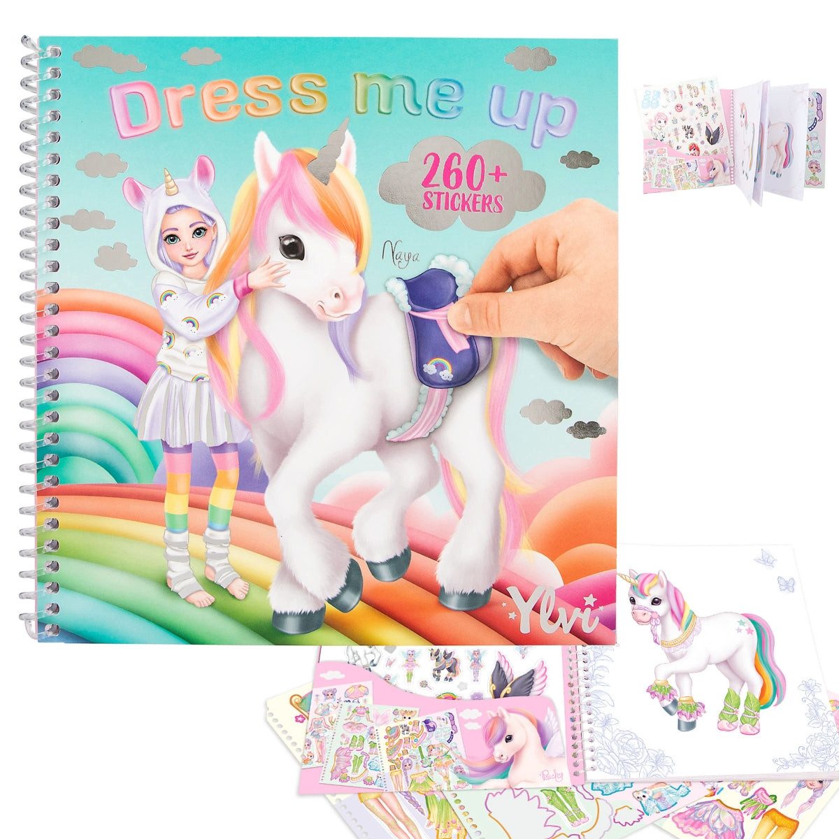 Depesche Stickerbuch Ylvi Dress Me Up Stickerbuch - Magisches Anzieh-Abenteuer für Kinder