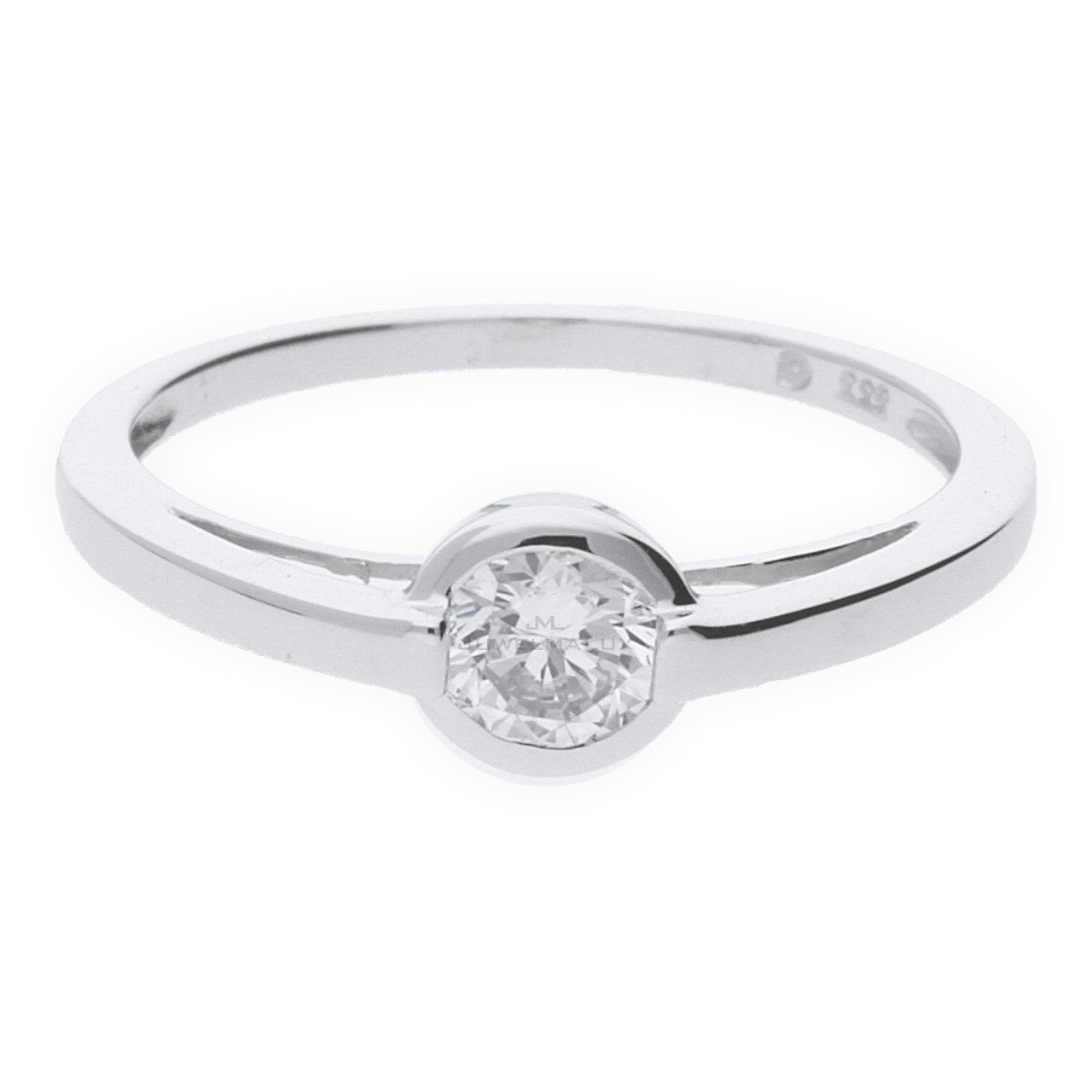 Fingerring JuwelmaLux Weißgold Ring 333 mit Zirkonia JL13-07-0031