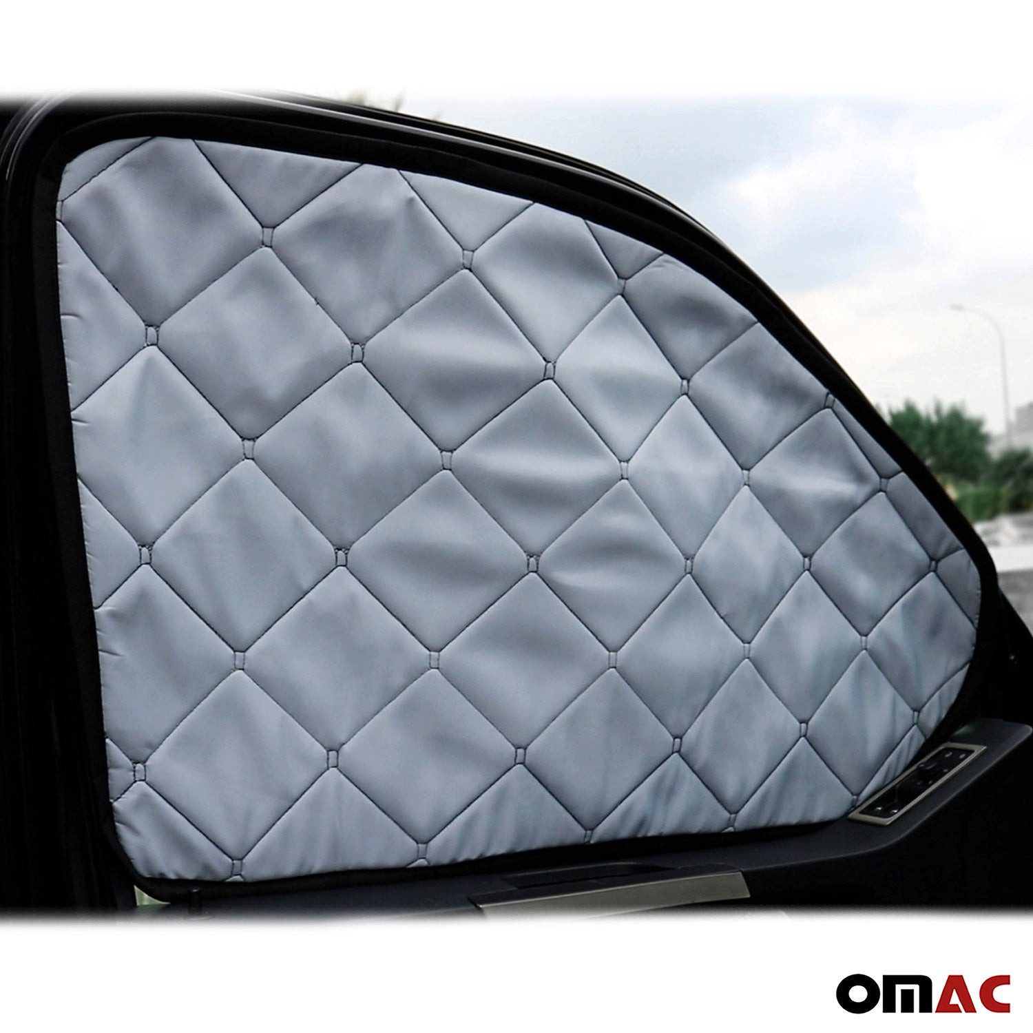 OMAC Magnetic Car Windscreen Thermal Sunshade for VW Transporter T5 2003-2015, 40 x 20 cm, (3-Pack)