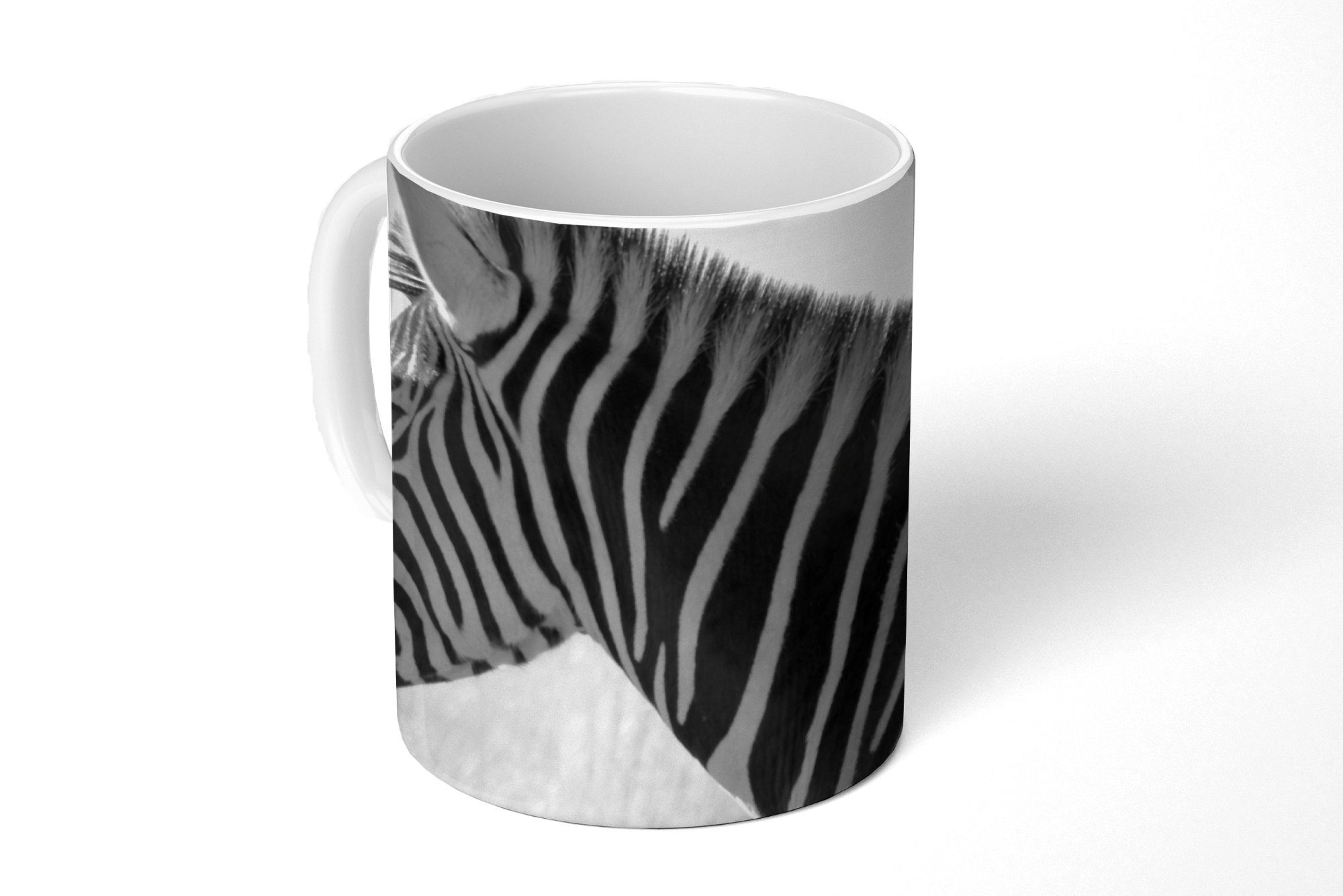 MuchoWow Tasse Zebra im hohen Gras, Keramik, Kaffeetassen, Teetasse, Becher, Teetasse, Geschenk