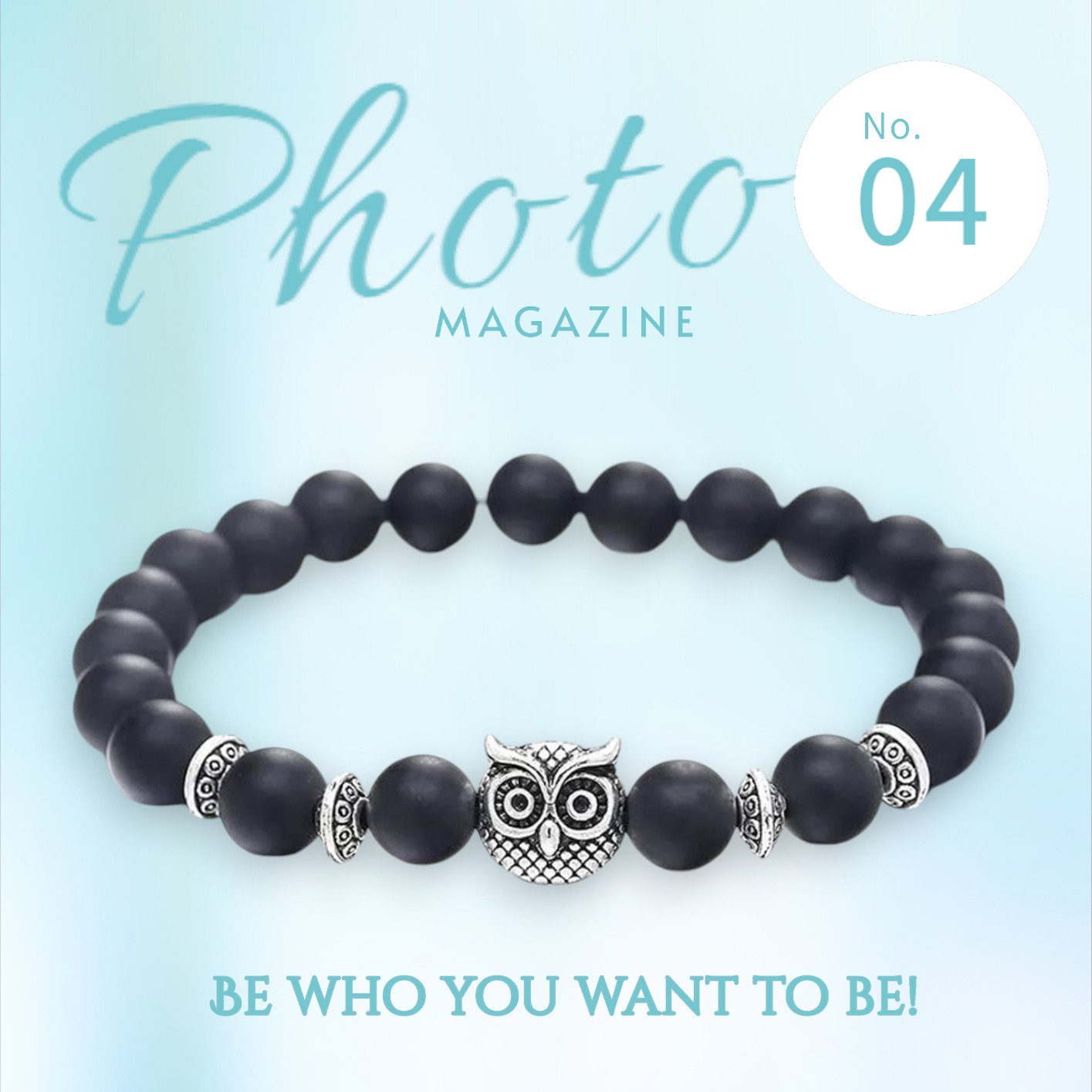 KARMA Perlenarmband Eule Braun, Weiß od. günstig online kaufen