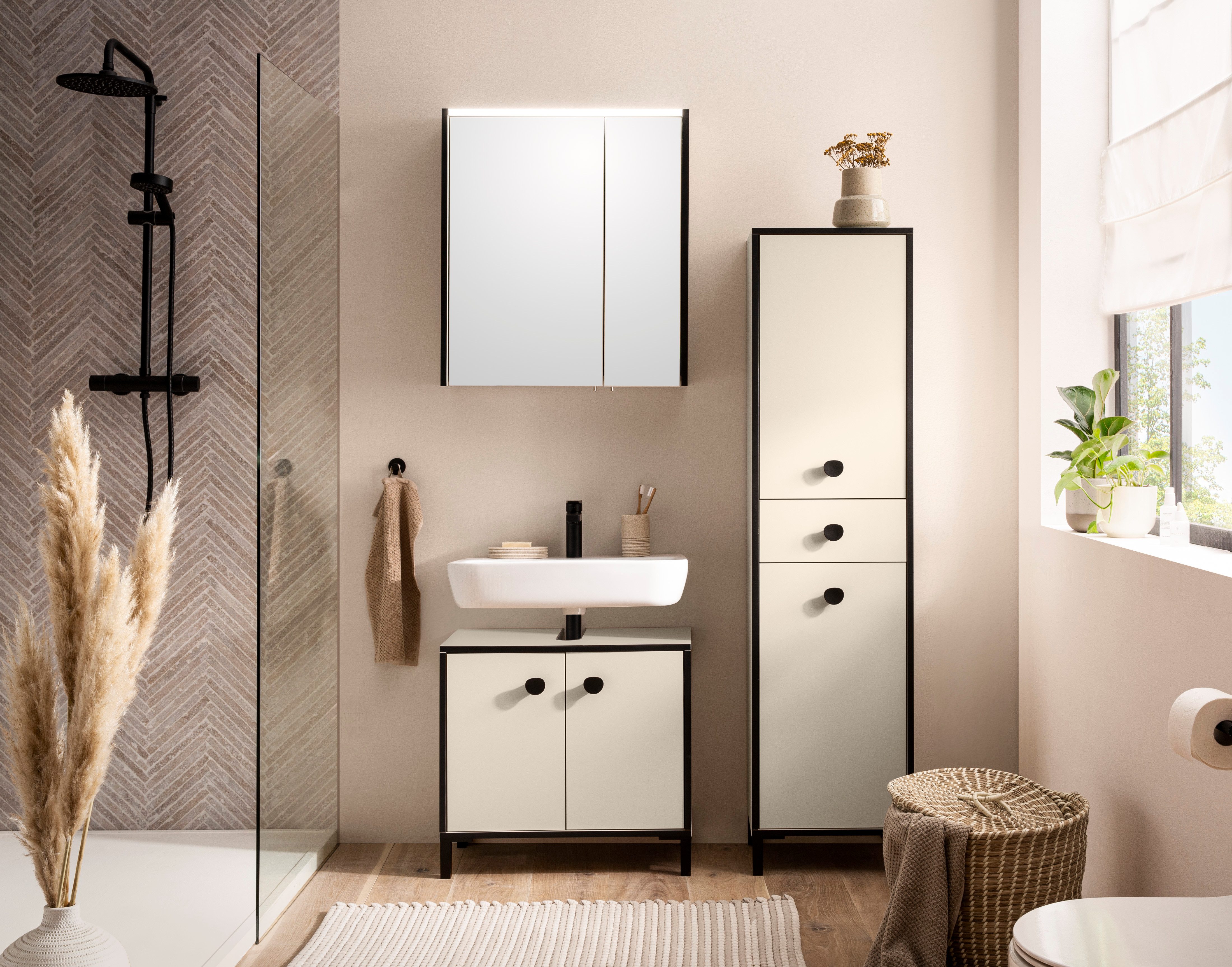 Schildmeyer Hochschrank "Edda, Breite 40,3 cm, mit Türen & Schubkasten", Ma günstig online kaufen