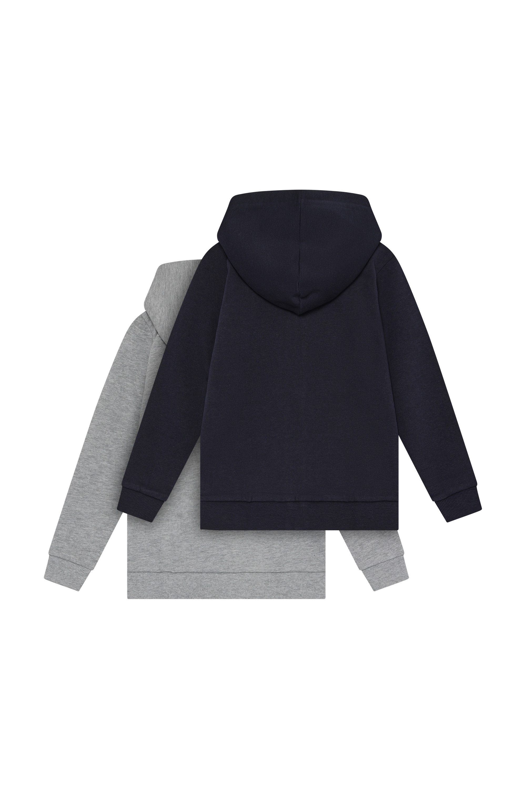 Minymo Sweatjacke MISweat Jacket (2er-Pack) Basic Gemütliche Sweatjacken mit kapuze