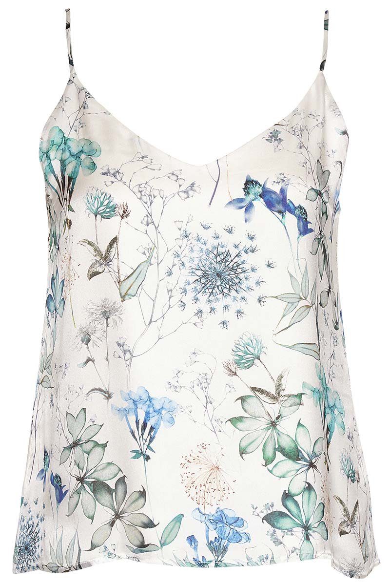 wunderwerk Longtop Silk spaghetti top flower pr.
