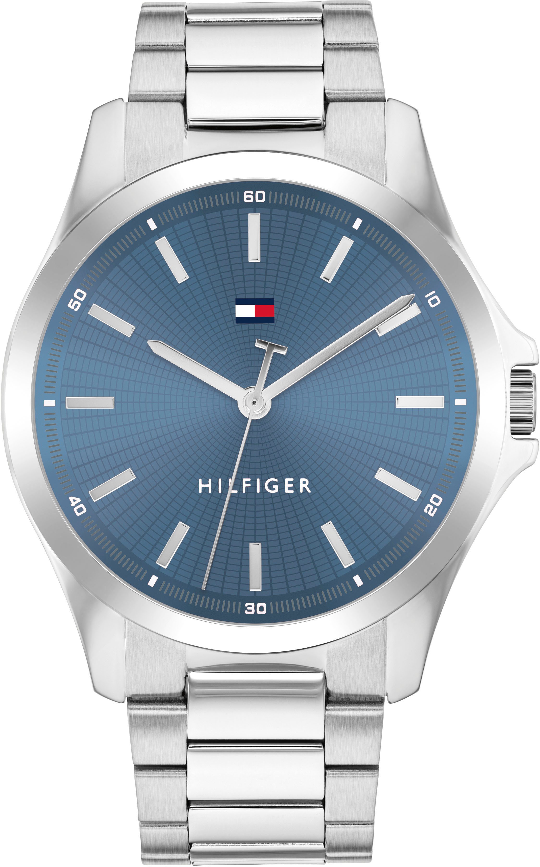 Tommy Hilfiger Quarzuhr BRUCE 1710670, Armbanduhr, Herrenuhr, Edelstahlarmb günstig online kaufen
