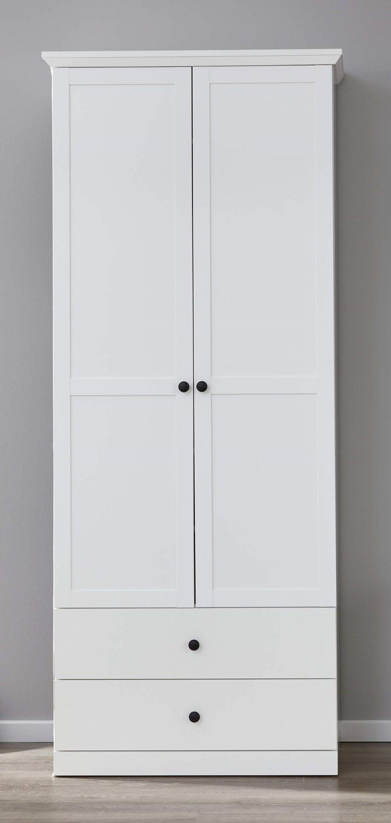 Schuhschrank Garderobenschrank Baxter, Landhausstil, weiß