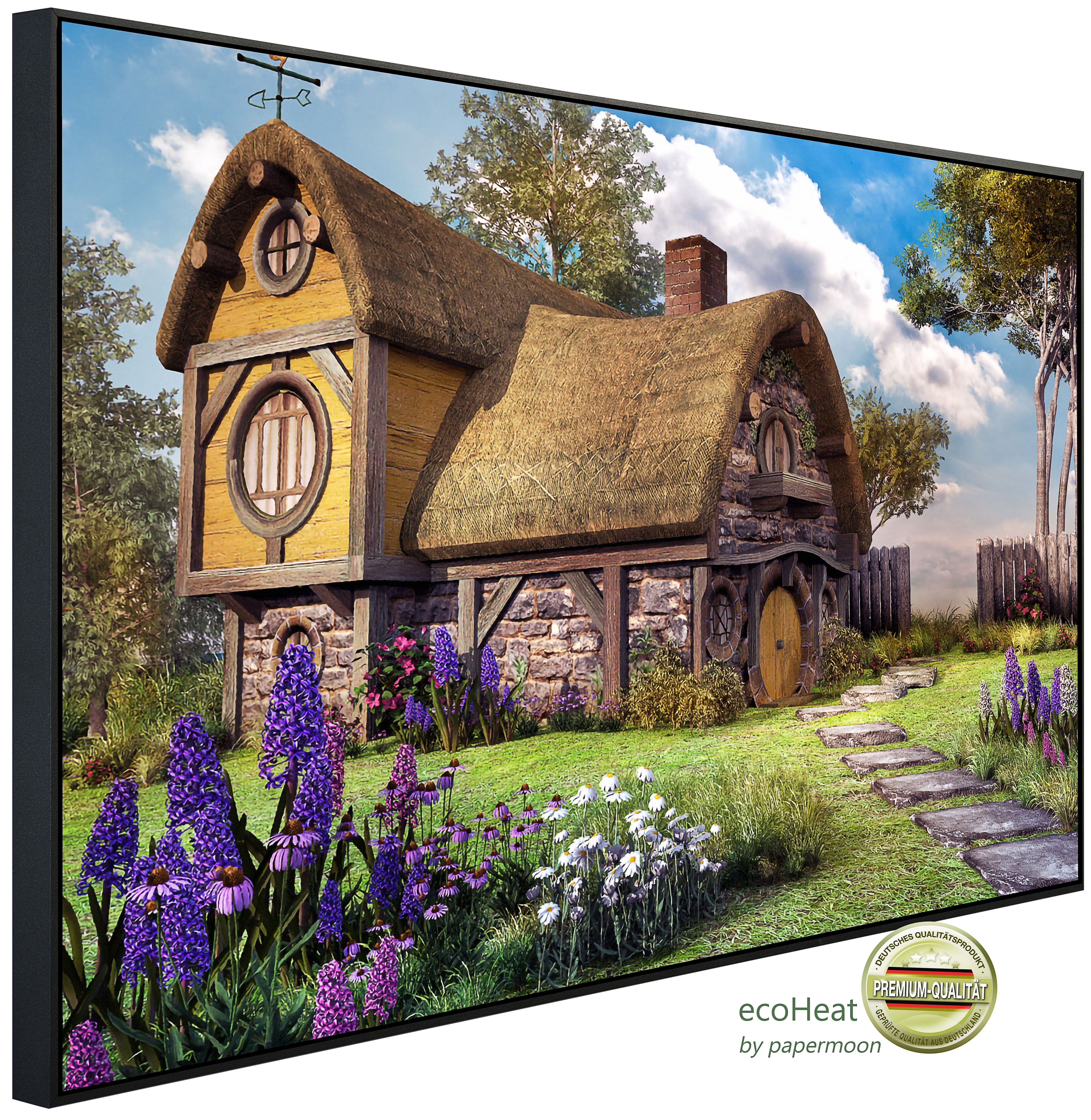 Papermoon Infrarotheizung INFRAROT-BILD-HEIZUNG, Feenhaus, TÜV-Rheinland/GS zertifiziert, angenehme Strahlungswärme