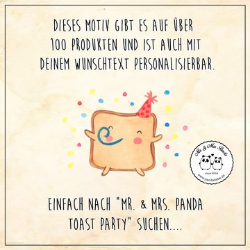 Mr. & Mrs. Panda Handtuch Toast Party - Grau Pastell - Geschenk, für Ehemann, Freund, Kinder Ha, (1-St), Allseitig umsäumt