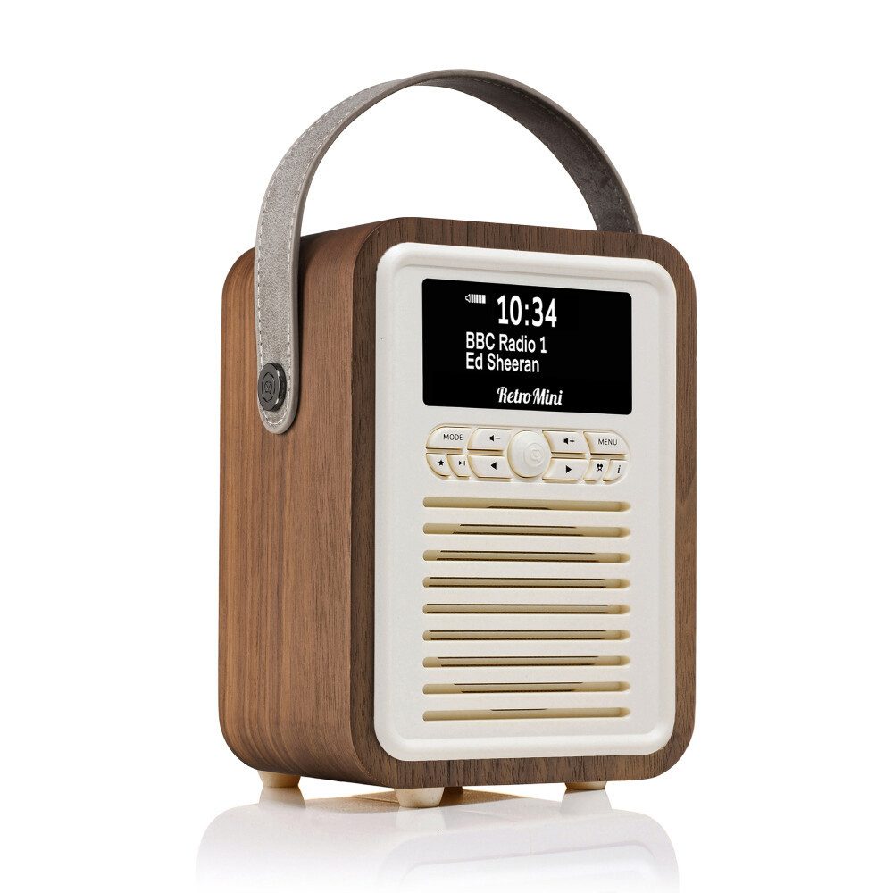 VQ VQ Retro Mini DAB/DAB+ Digitalradio Bluetooth, Wecker – Braun VQ Digitalradio (DAB)