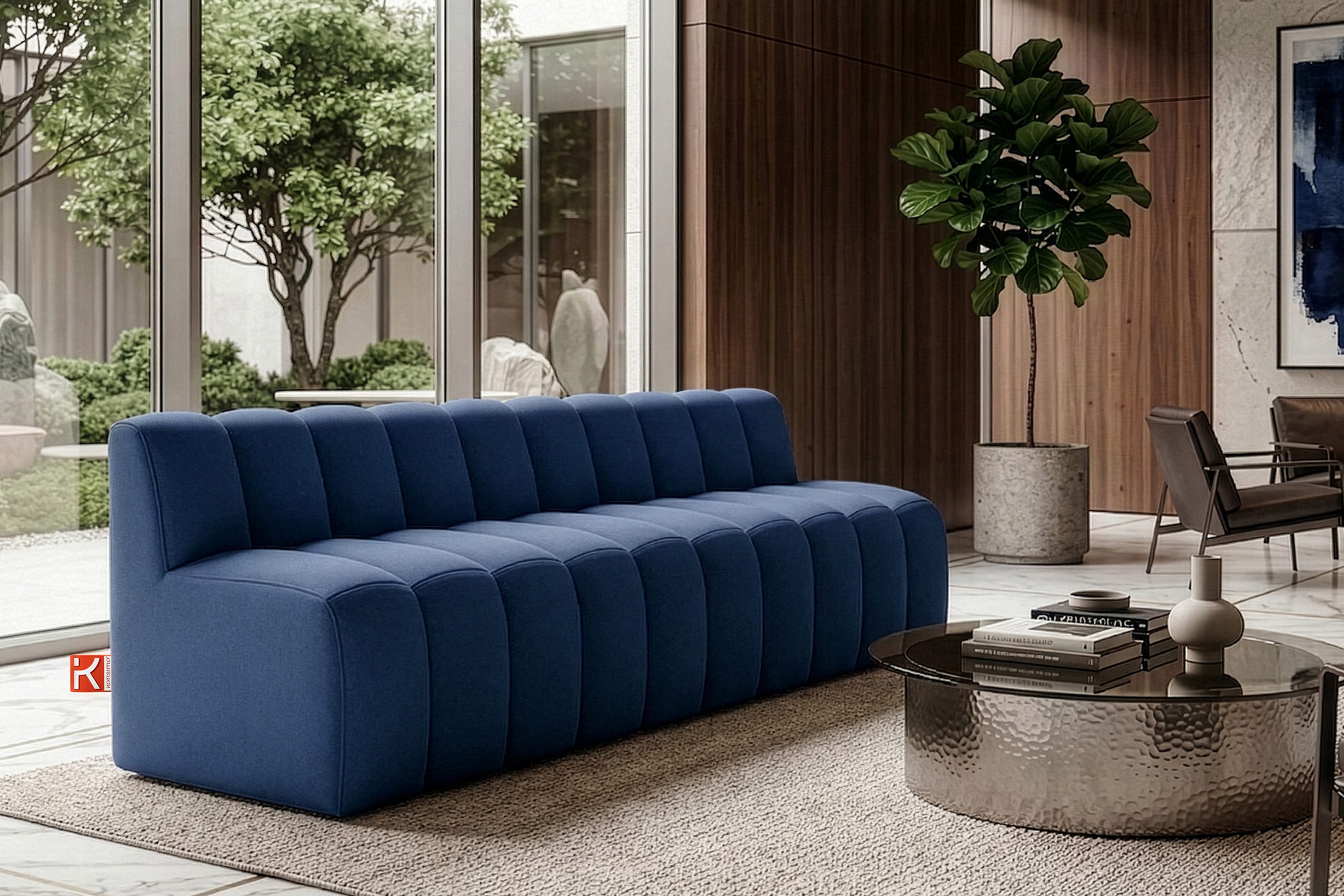 KONSIMO® Sofa CORDA Einzelsofa, Küchensofa, Polsterbank, Küchenbank, Breite: 200 cm, hergestellt in der EU, moderne Eleganz, ideal für Restaurantbereiche
