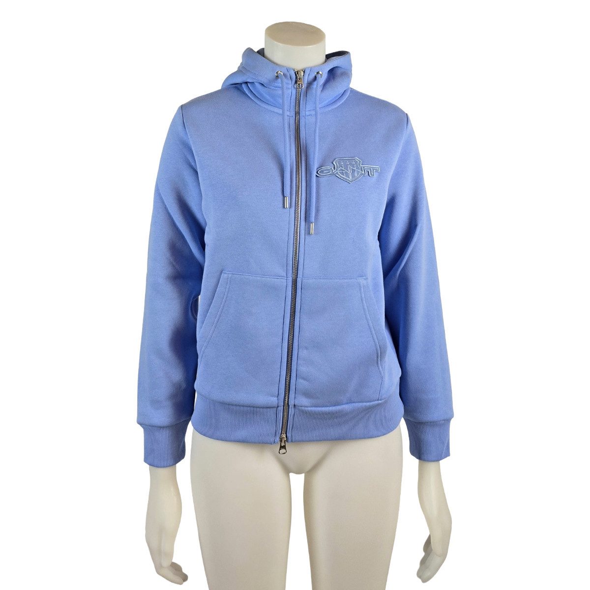 Gant Kapuzenstrickjacke 4202588 Damen Kapuzen Sweatjacke Regular Fit