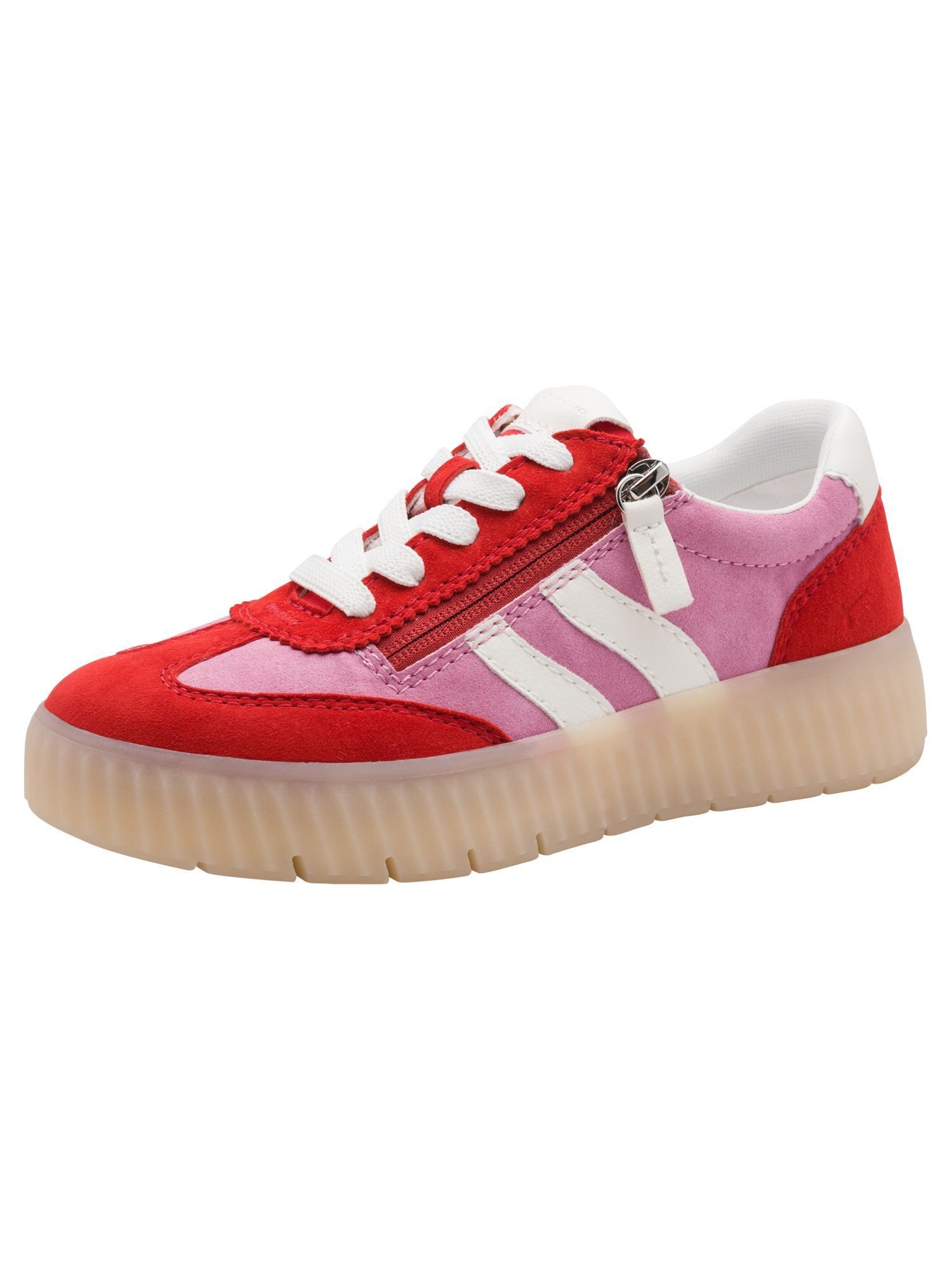 Tamaris WIDE FIT Removable Sock, comfortFit aus Leder Sneaker Removable Sock