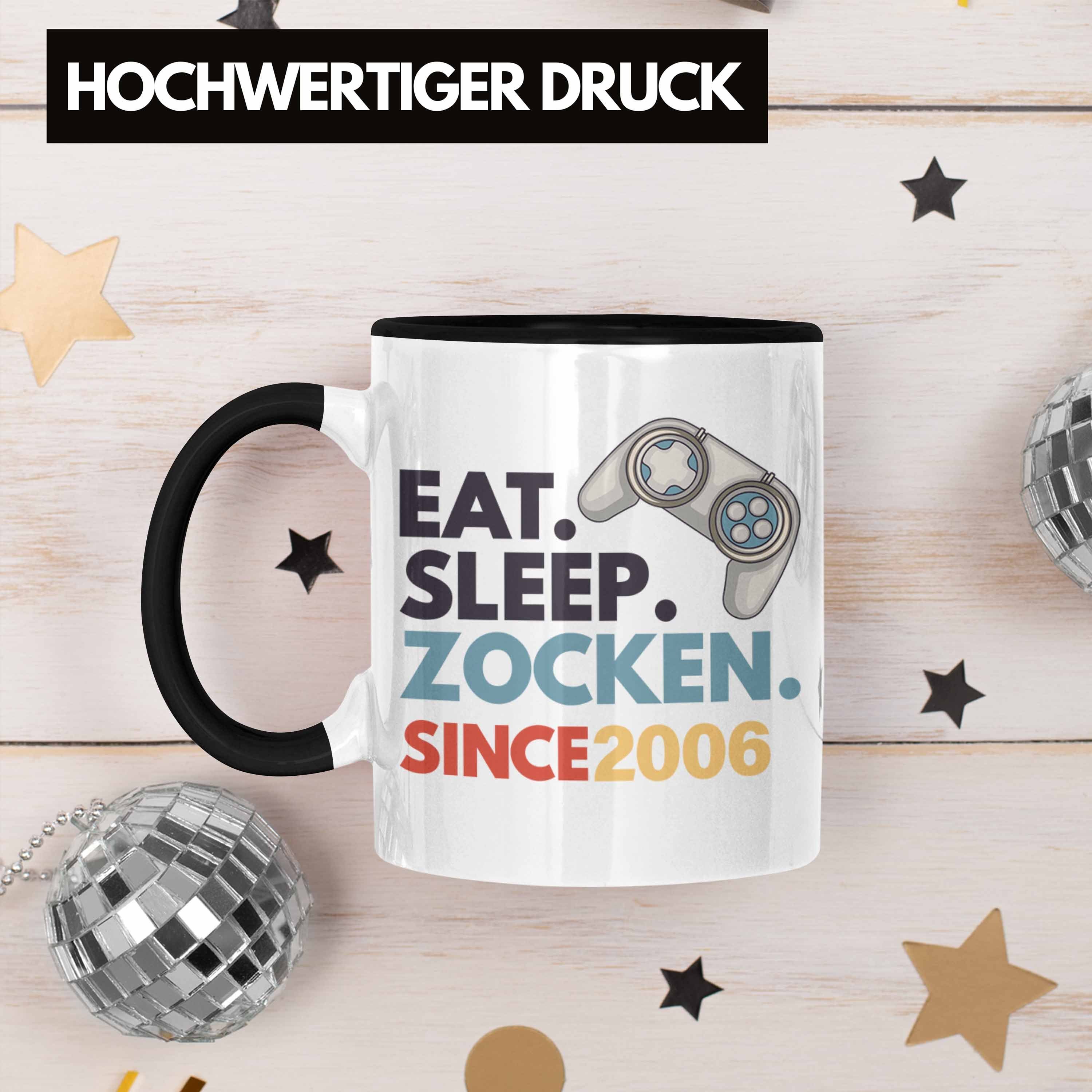 Geburtstag Sohn 16 Jungen Tasse Jungs TRENDATION 16. Gamer Geschenkidee Schwarz Tasse Geschenk Trendation 16er