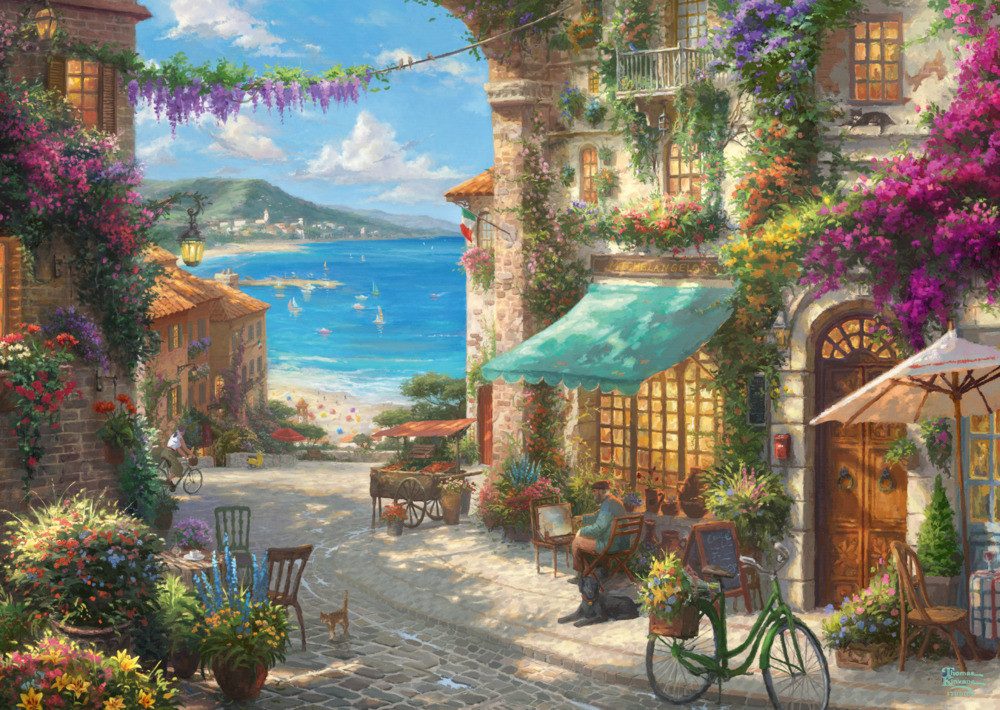 Schmidt Spiele Puzzle Puzzle Kinkade Cafe an der italienischen Riviera 1000 günstig online kaufen