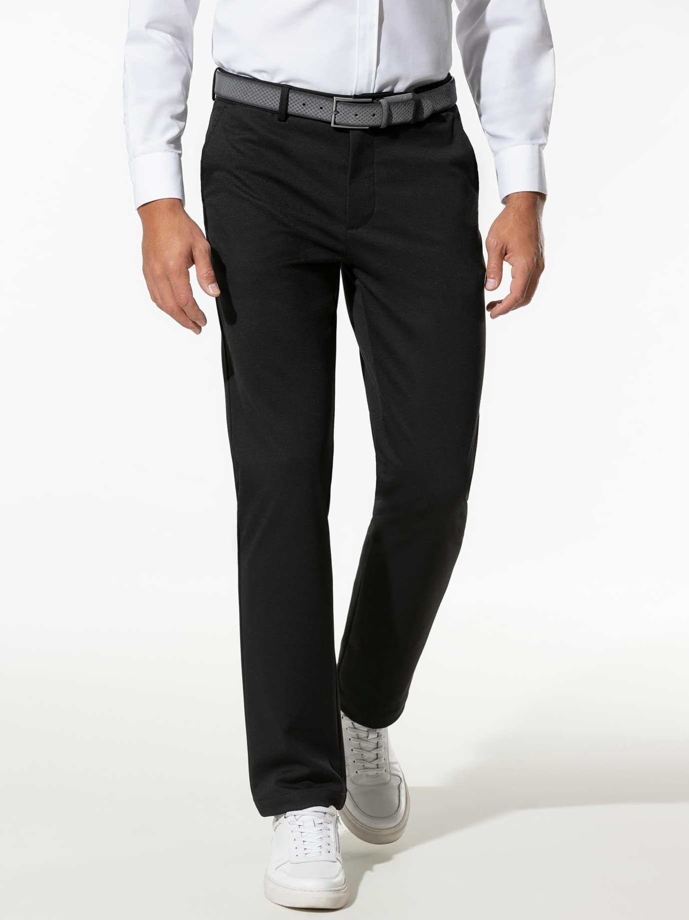 Walbusch Anzughose Herren Travelhose Modern Fit bügelfrei Chinohose, 360°-Stretch, Relaxbund 10cm, schnelltrocknend, knitterfrei