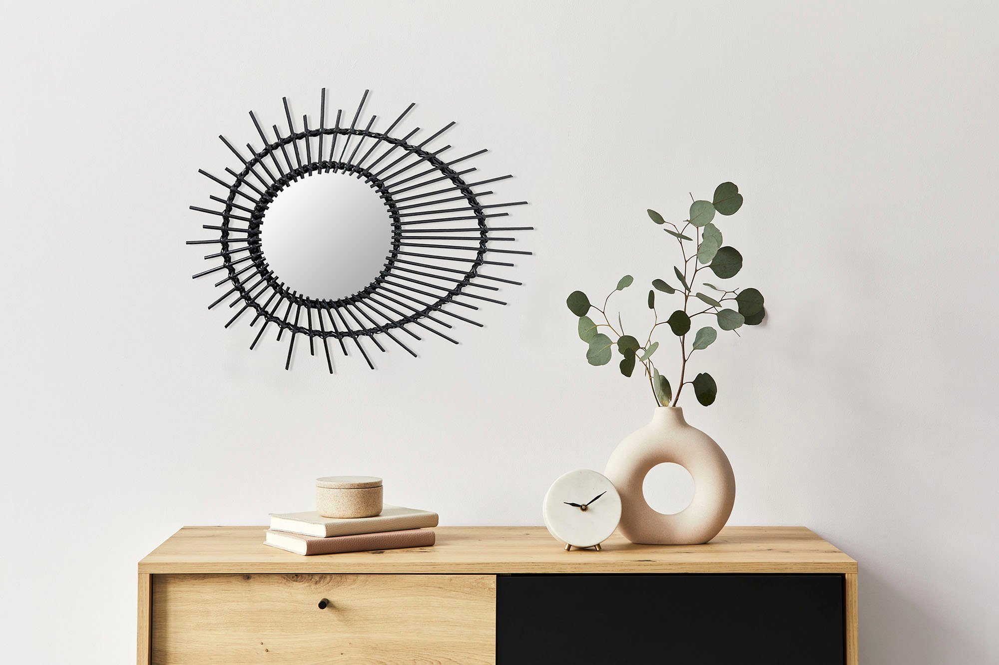 Wandspiegel Rattan Spiegel Aina 125