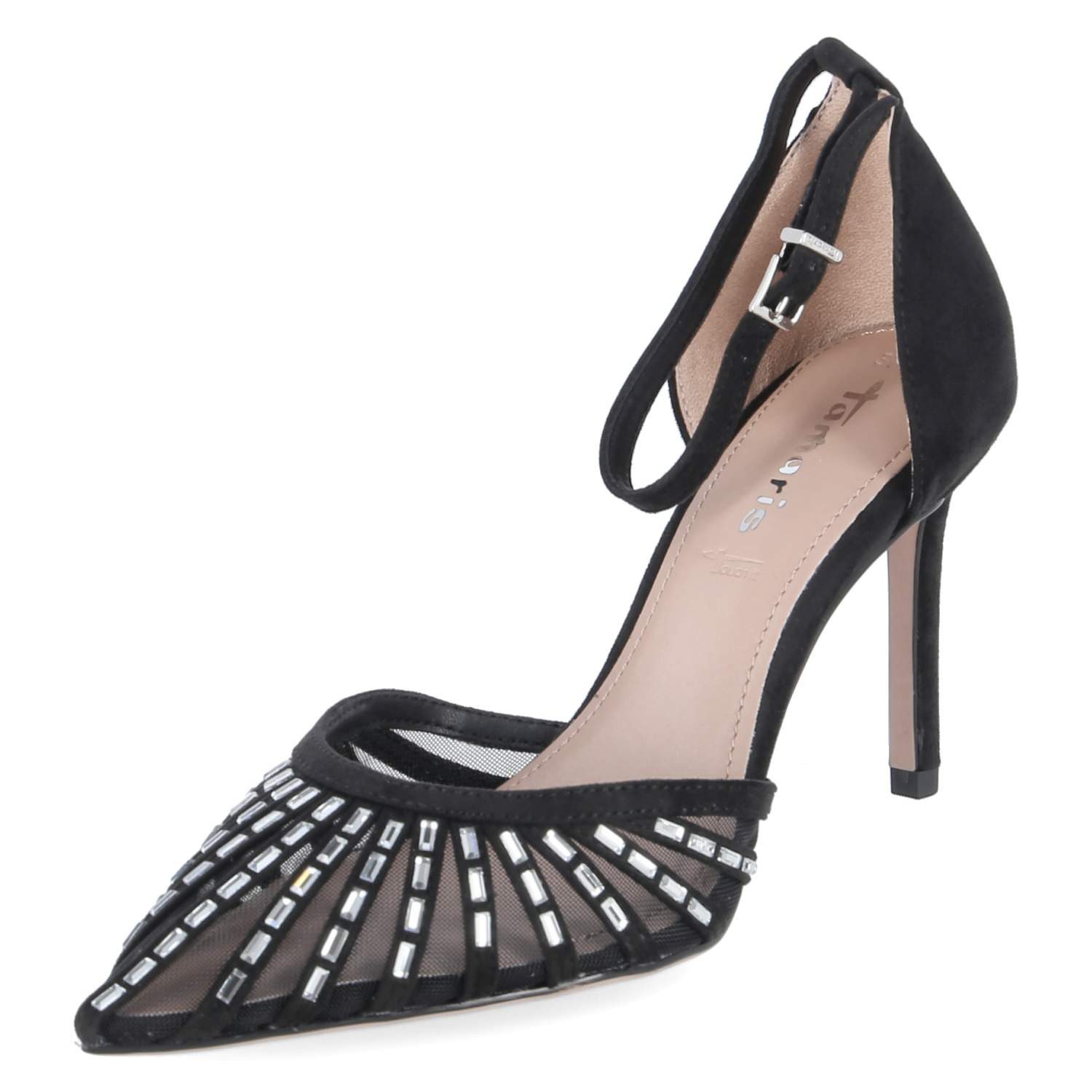 Tamaris Tamaris 1-22415-46-001 Damen Textil schwarz Keilpumps günstig online kaufen