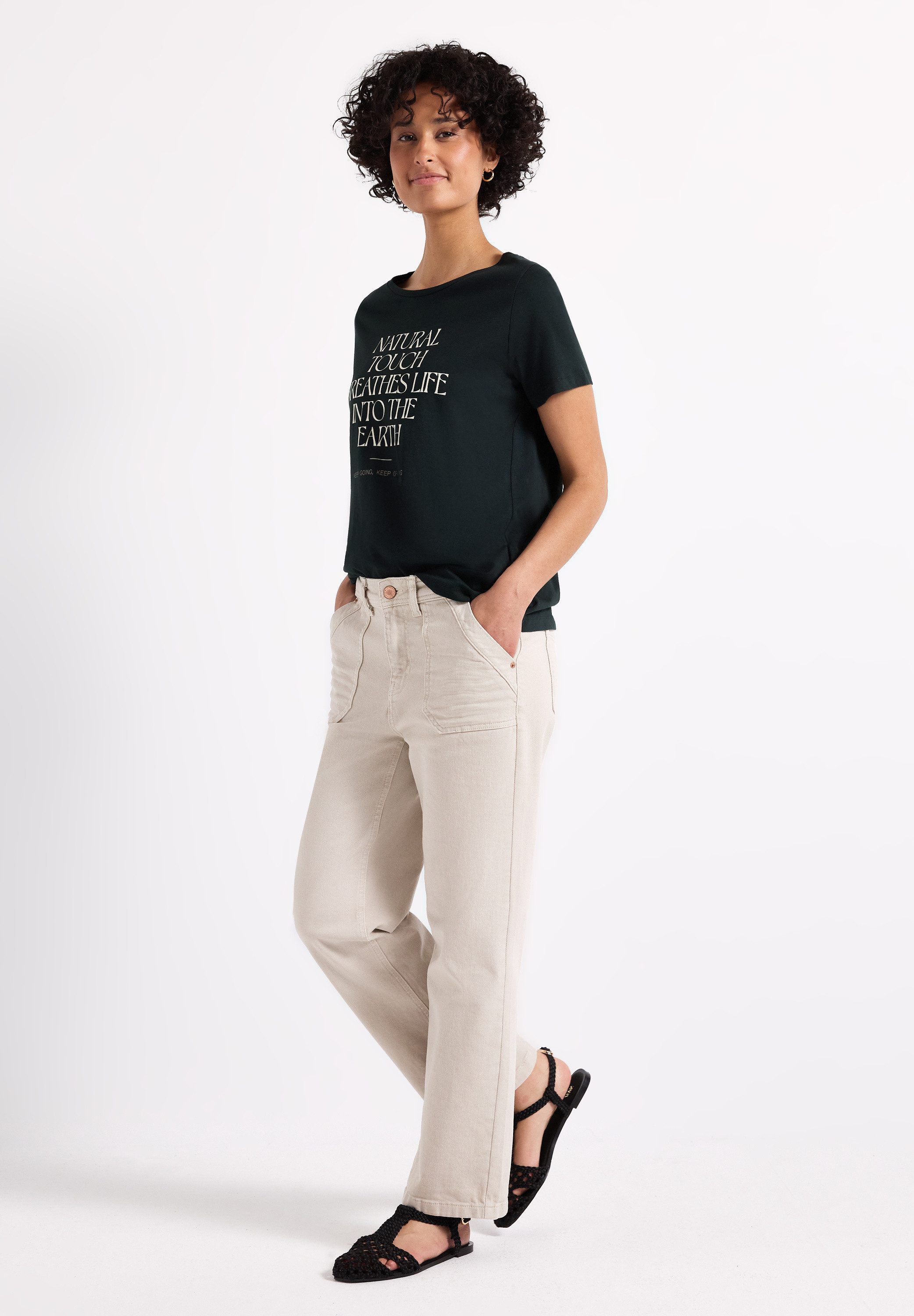 STREET ONE T-Shirt mit Wording Artwork – Bild 4 von 5