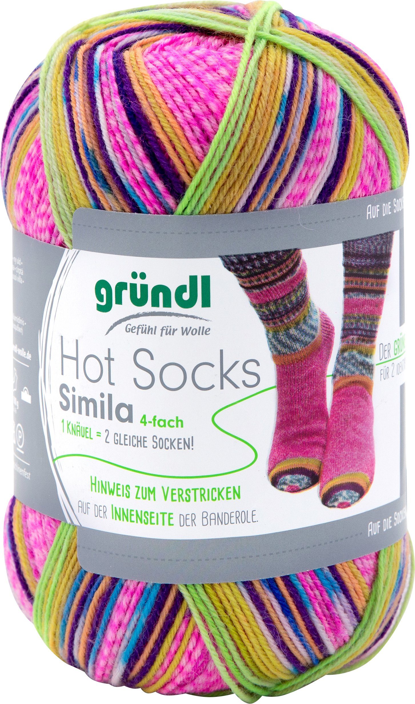 Gründl Wolle Hot Socks Simila Häkelwolle, 100 g