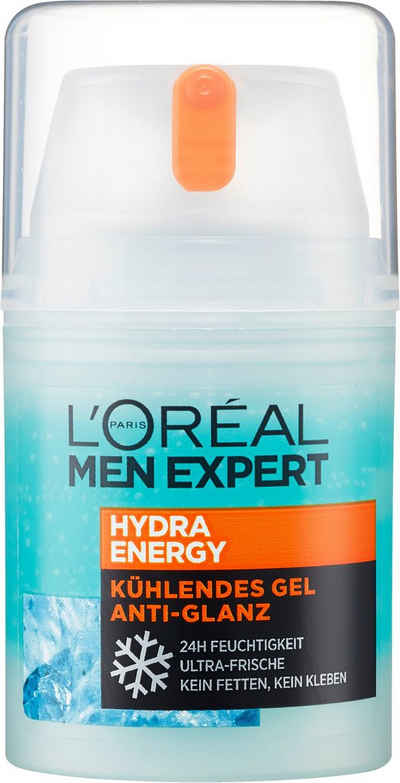 L'ORÉAL PARIS MEN EXPERT Feuchtigkeitscreme »Hydra Energy Anti-Glanz«, mit Matteffekt & kühlender Wirkung; ohne fetten