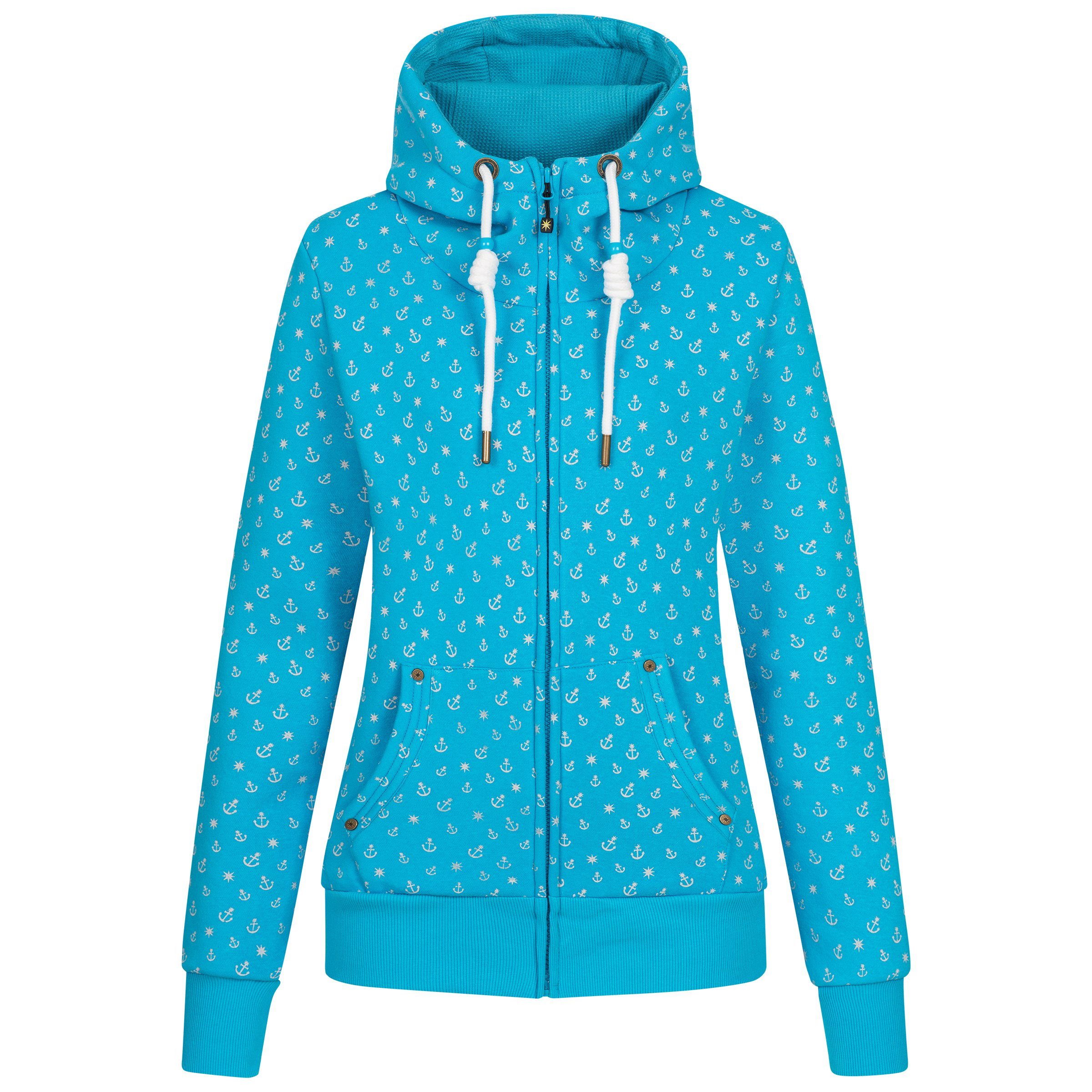 DEPROC Active Kapuzensweatshirt ANCHORAGE Women in lässigem Oversized-Schnitt