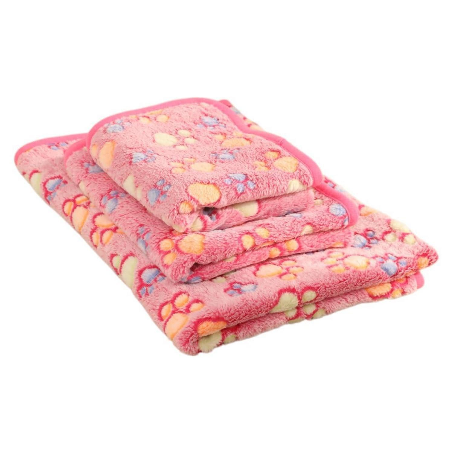 LuxusKollektion Tierdecke Hundedecke Flauschig Rosa 60x40cm