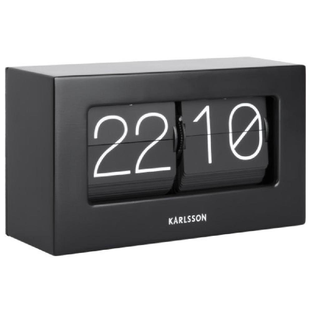 Karlsson Uhr Wand- und Tischuhr Boxed Flip Matt Black