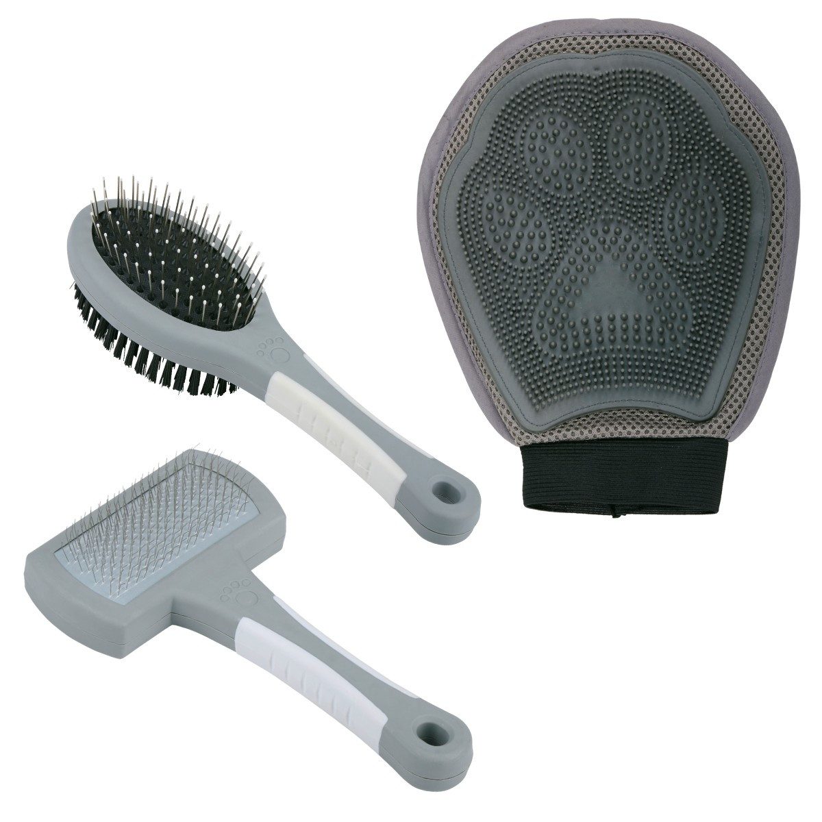 maxxpro Fellbürste MaxxPro Tierbürsten-Set – 3-teilig