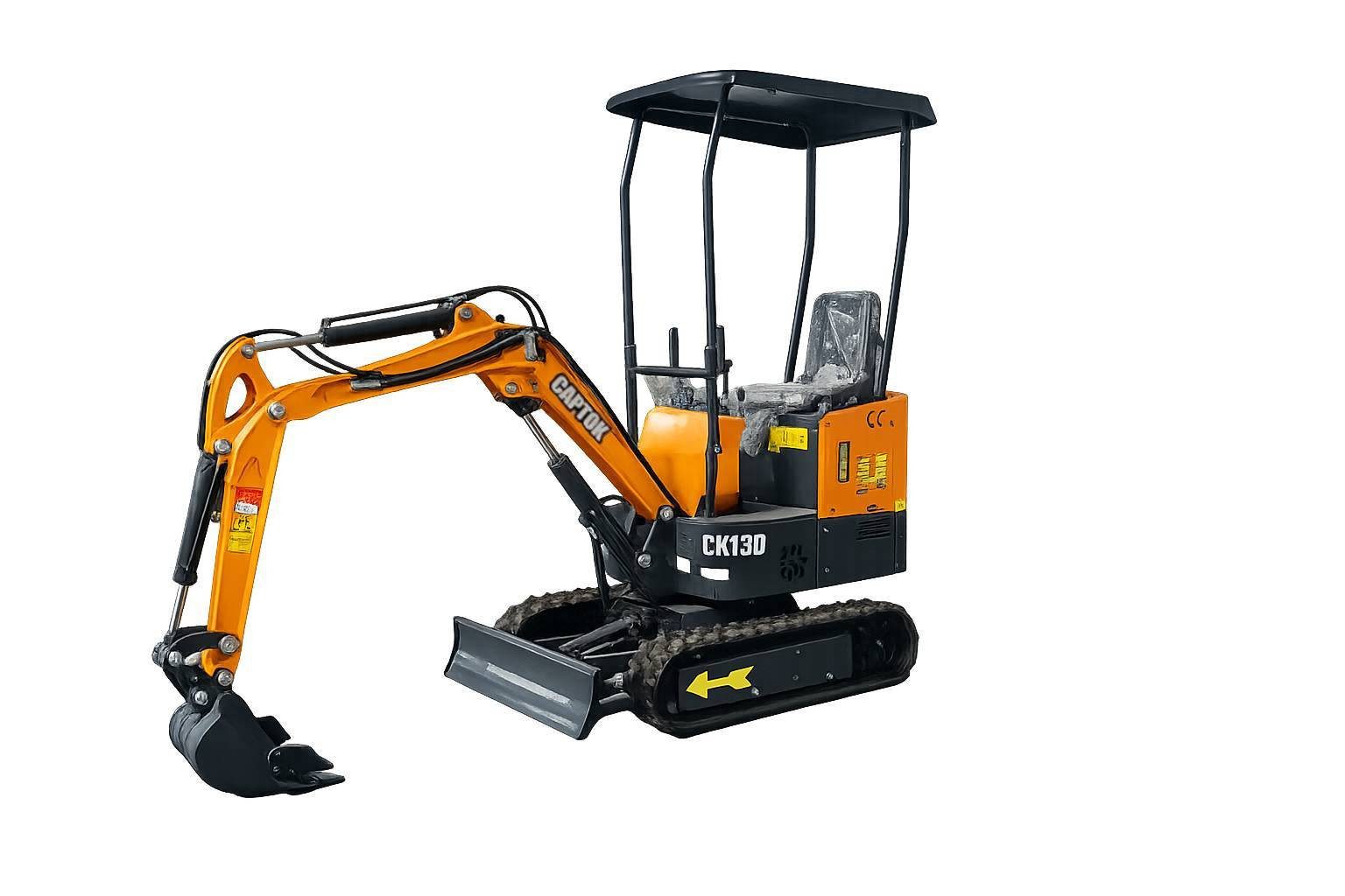 Teico Minibagger CAPTOK CK13D Minibagger, kompakt, leistungsstark, sofort einsatzbereit