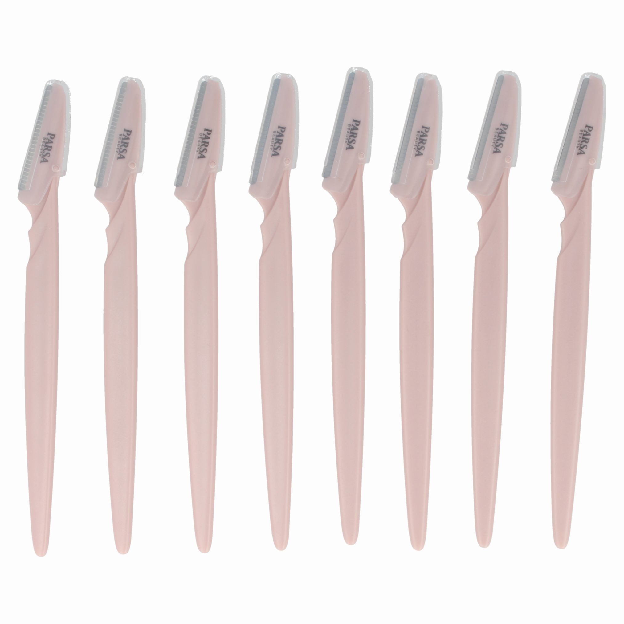 PARSA Beauty Gesichtshaarentferner Essential Trimmer 8er-Set, Präzision für Augenbrauen & Dermaplaning